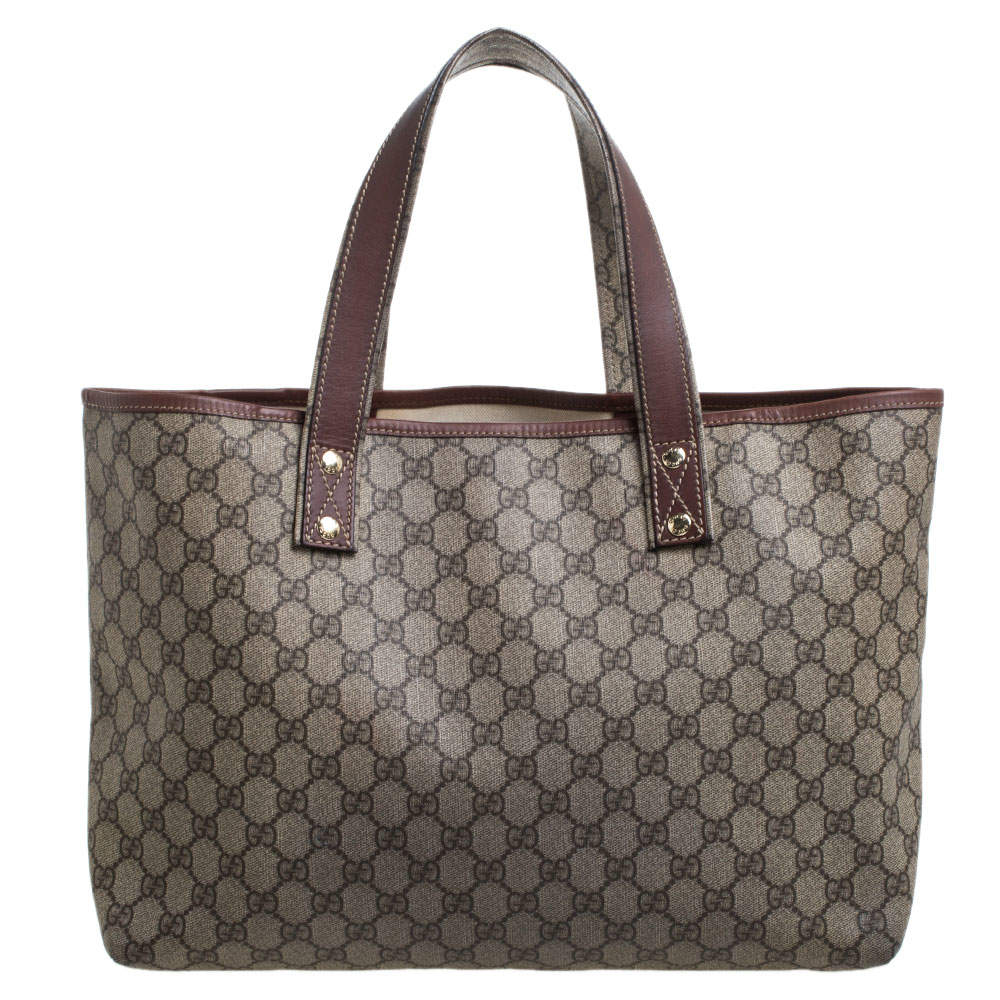 Gucci GUCCI GG Sprem Sherry Line Tote Bag Beige P14363 – NUIR VINTAGE