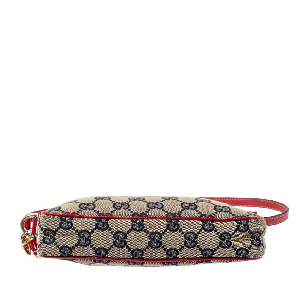 Gucci GG Canvas Charm Pochette Flap Bag (SHF-23494) – LuxeDH