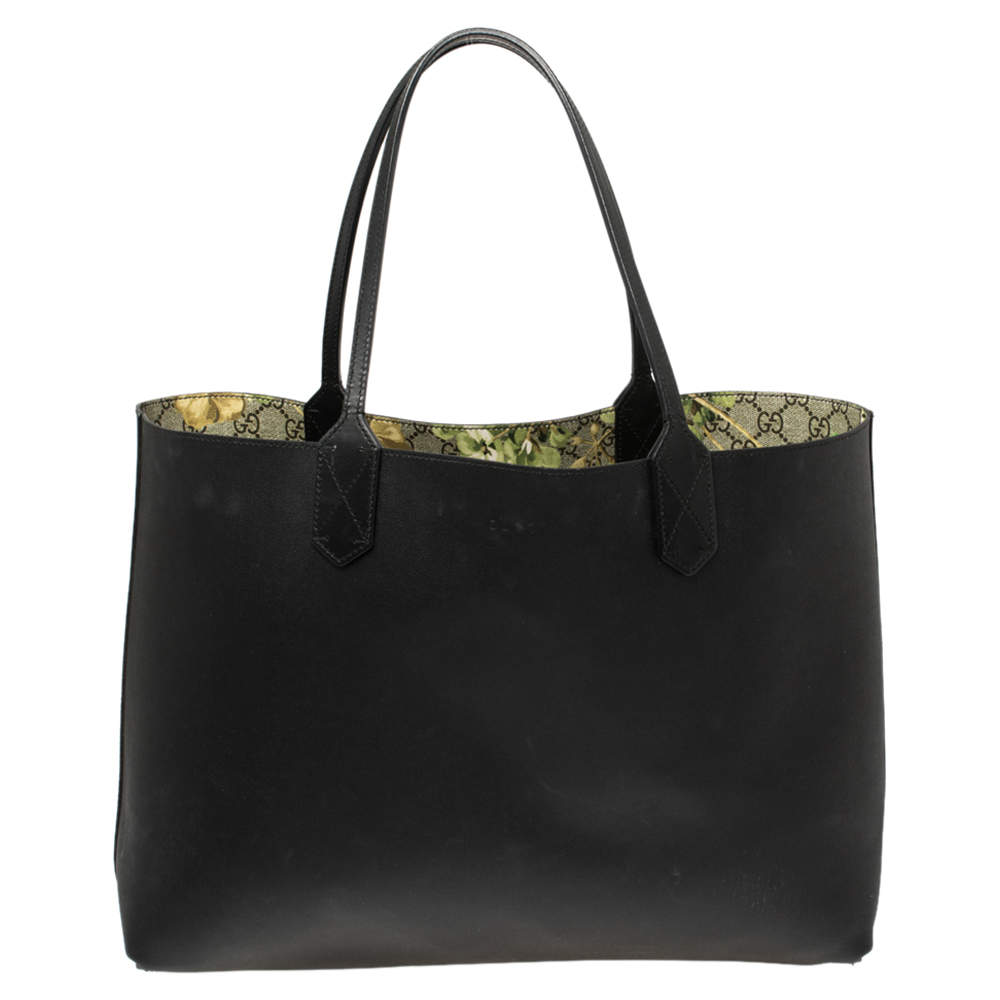 Gucci Green GG Supreme Canvas Blooms Reversible Tote Gucci TLC