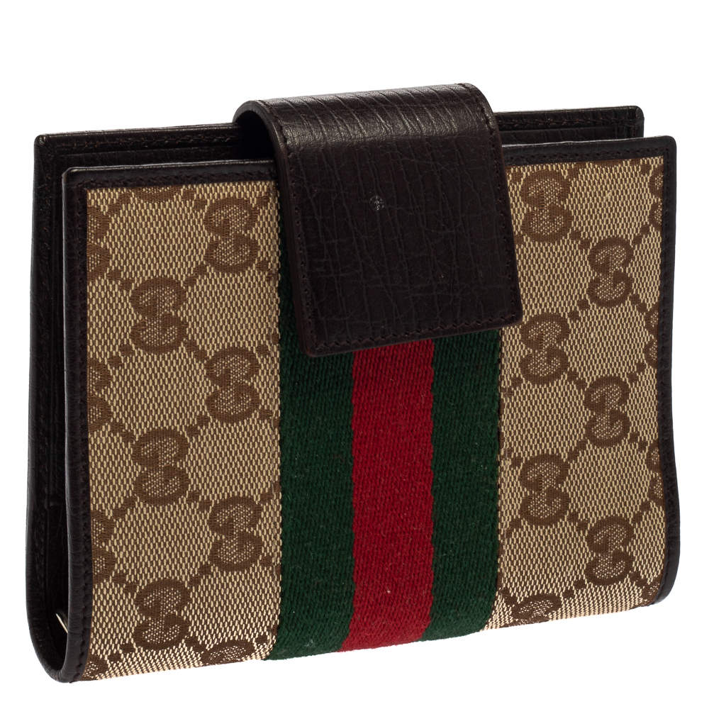 Gucci Beige GG Canvas and Leather Web Agenda Planner Gucci | TLC