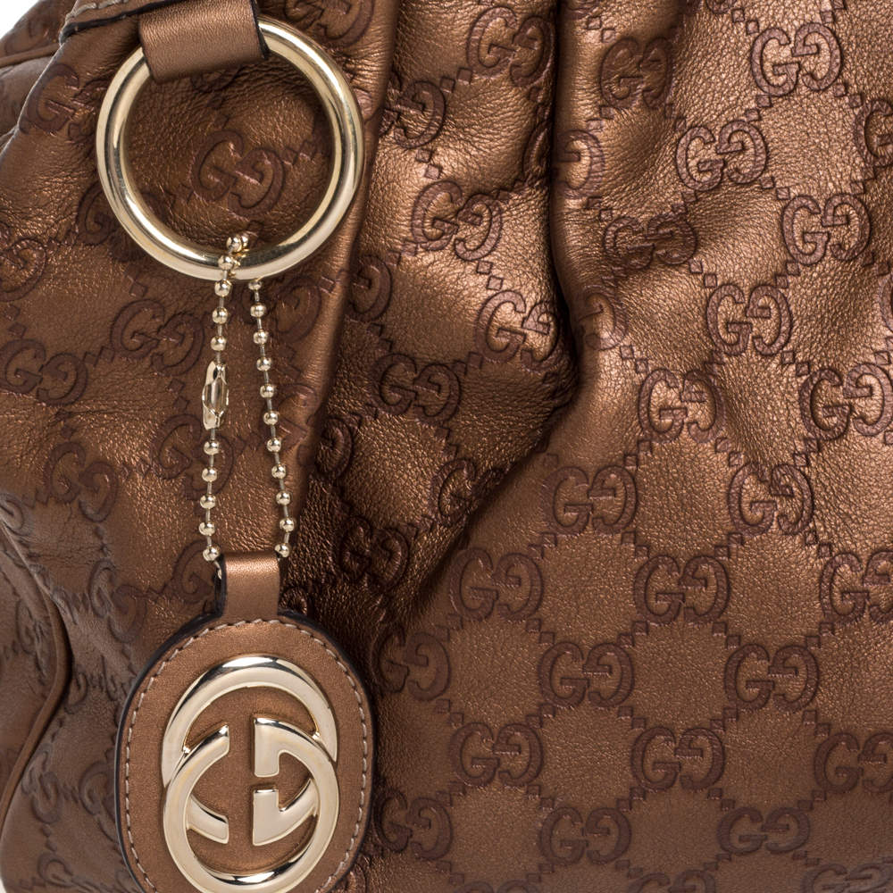 Gucci Shima Tote Micro Black in Leather with Gold-tone - GB