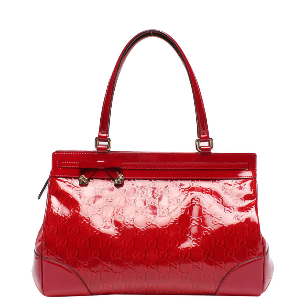 Gucci Red Guccissima Leather Mayfair Tote Bag Gucci | The Luxury Closet