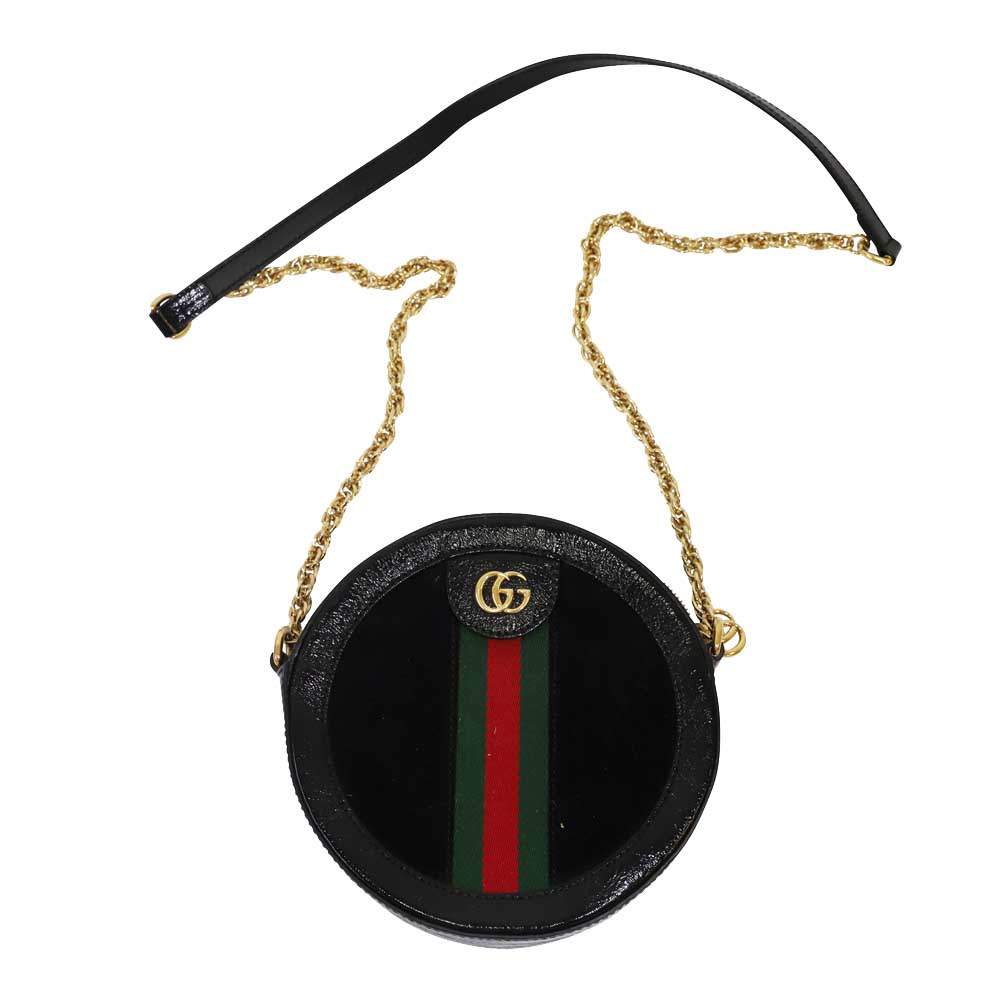 Gucci Black Leather Ophidia Mini Round Shoulder Bag Gucci | TLC