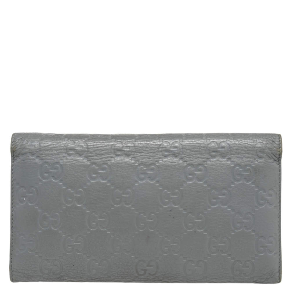 Gucci Grey Guccissima Signature Card Holder