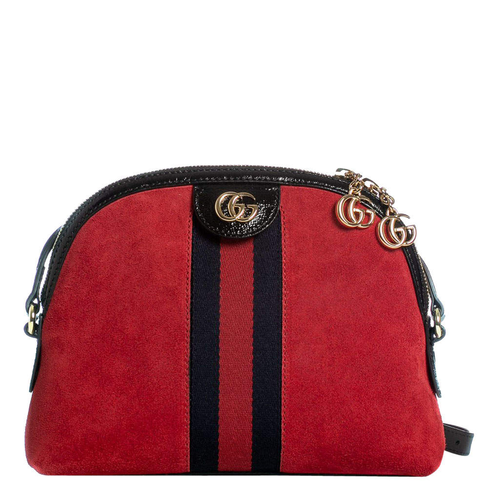 gucci ophidia red suede