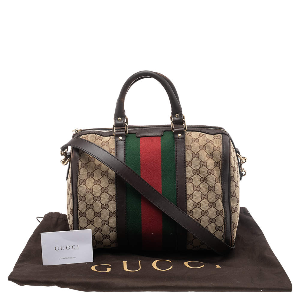 Boston cloth handbag Gucci Beige in Cloth - 33024693