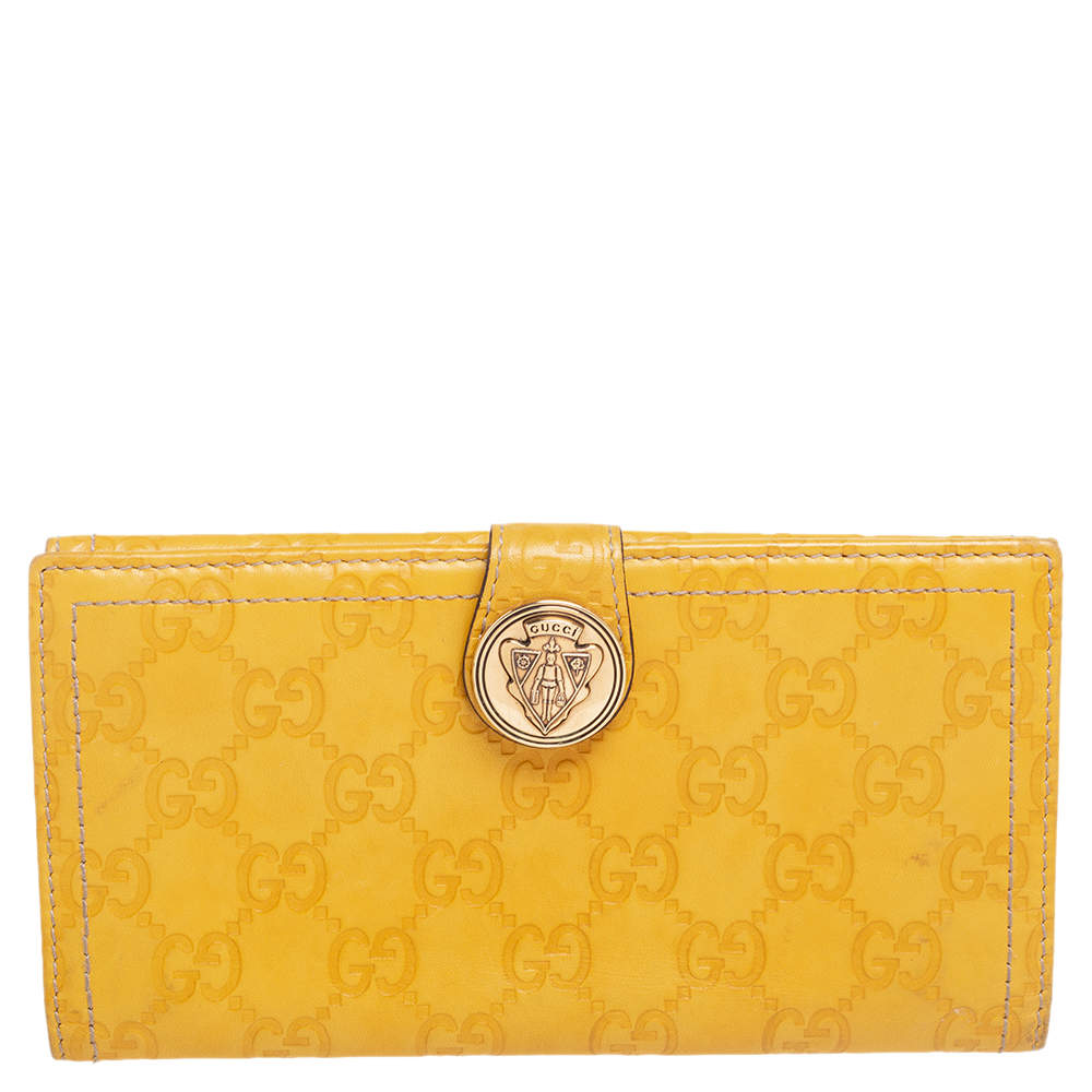 مملوكة مسبقًا محفظة كونتيننتال غوتشي هيستريا جلد غوتشيسيما مستردة