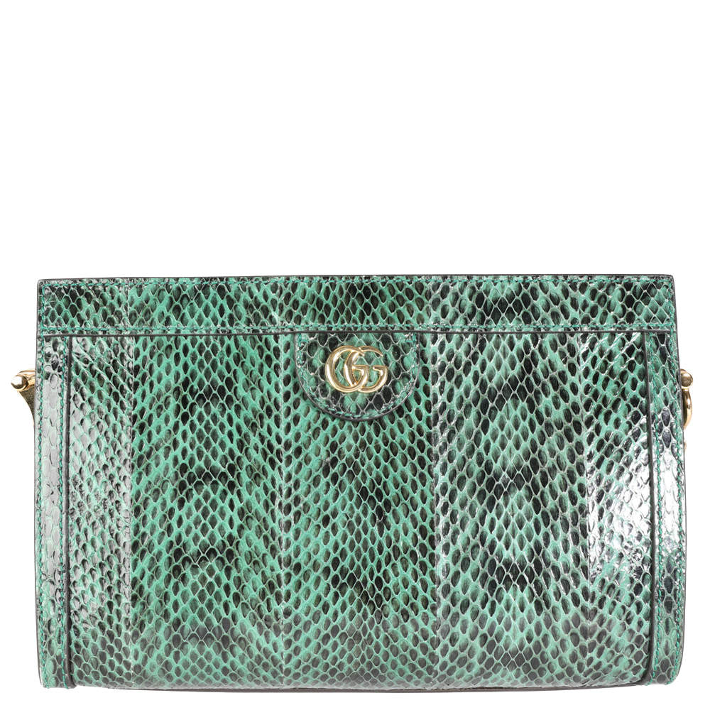 gucci green snakeskin bag