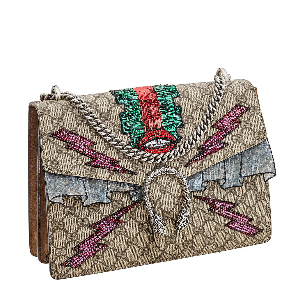 Dionysus cloth crossbody bag Gucci Beige in Cloth - 28997982