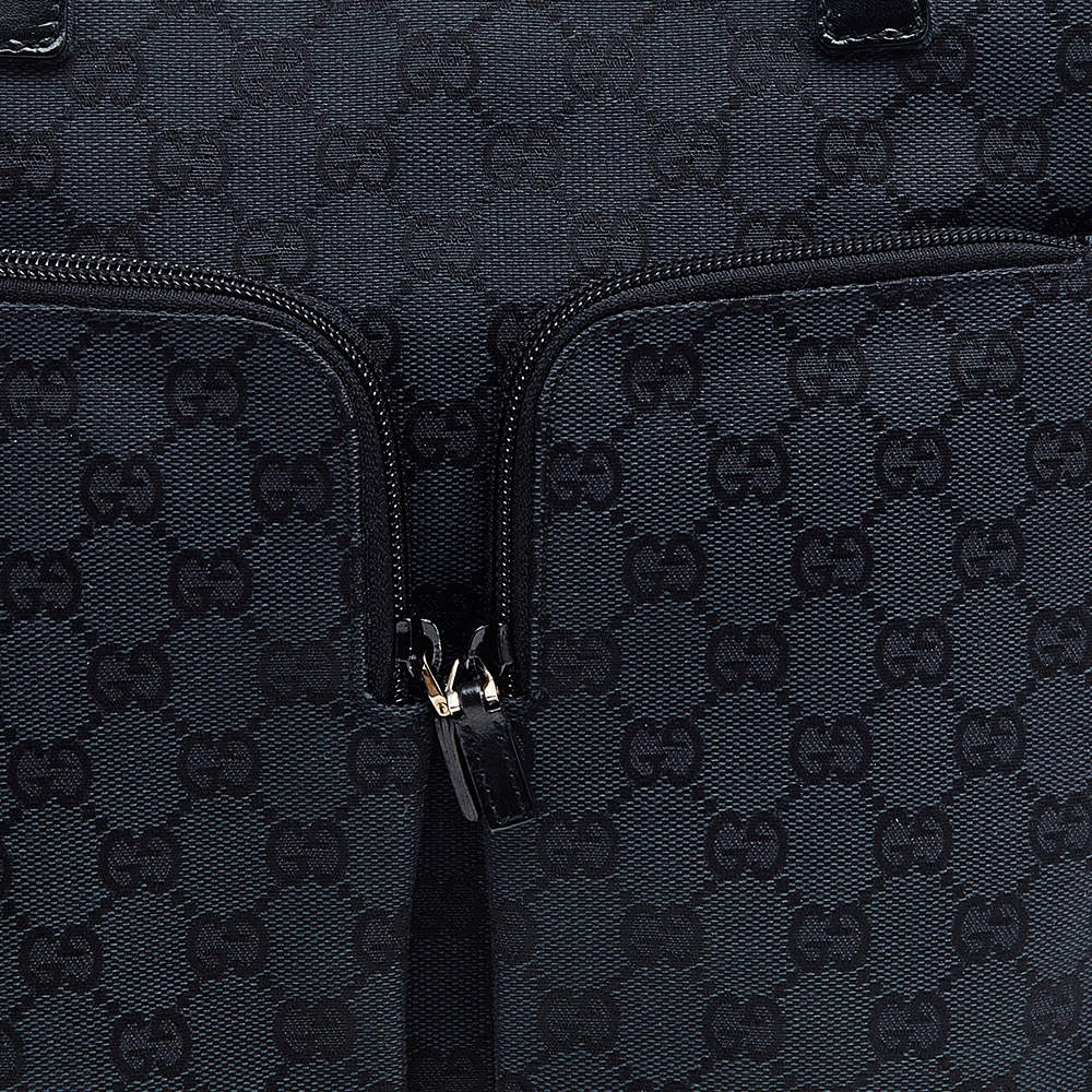 Gucci Small GG Canvas Double Pocket Tote - Black Totes, Handbags -  GUC1355794
