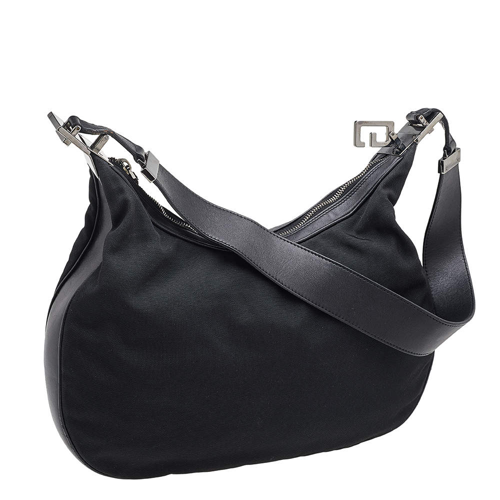 Gucci Vintage Black Leather Small Hobo Gucci | The Luxury Closet