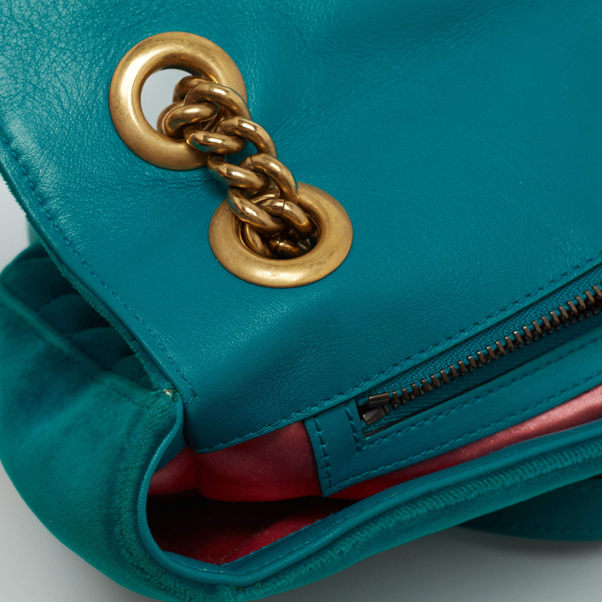 Shoulder bag or shoulder bag in velvet GG Marmont Gucci 443497K4D2T RE –  timesquarestore