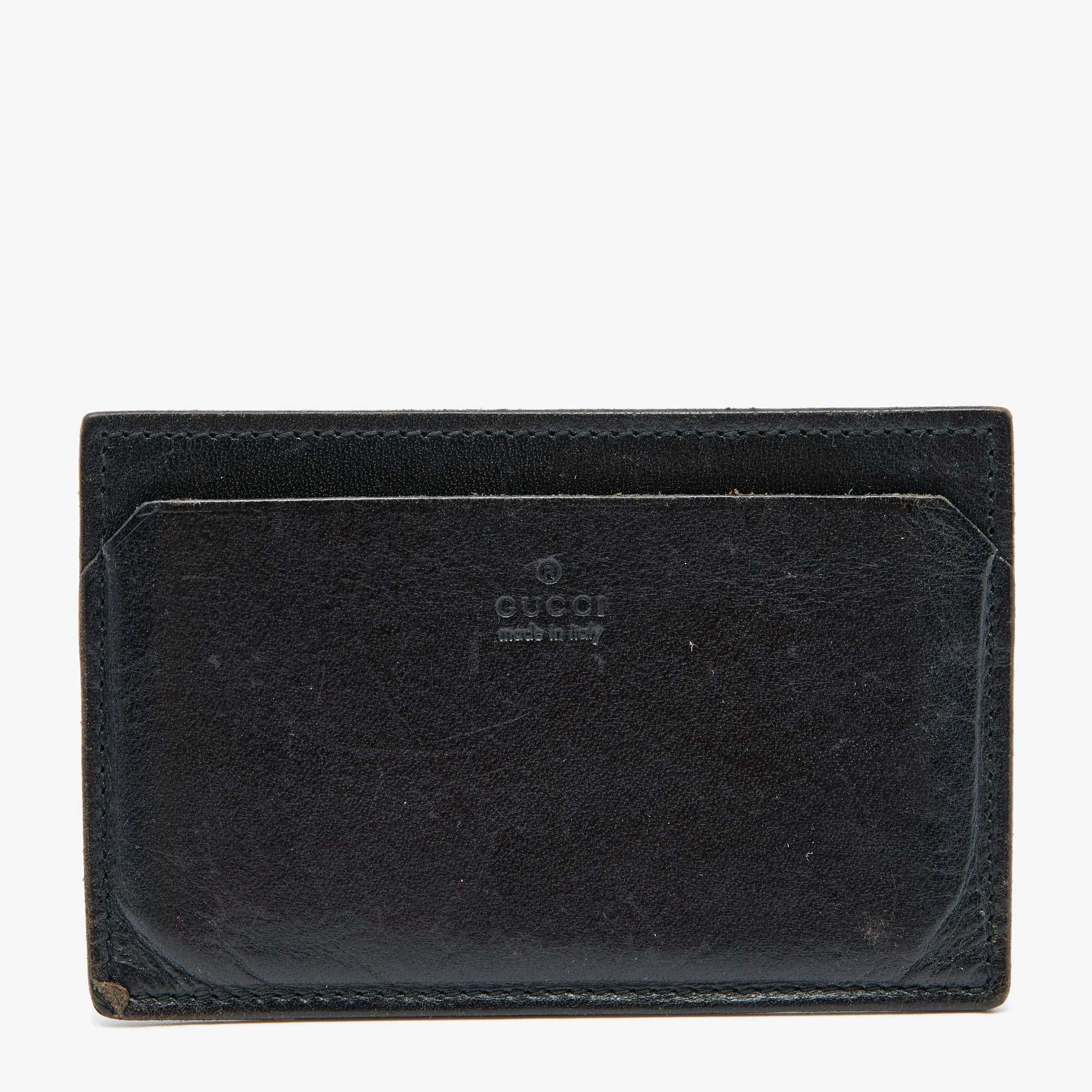 Gucci Black Leather Card Holder