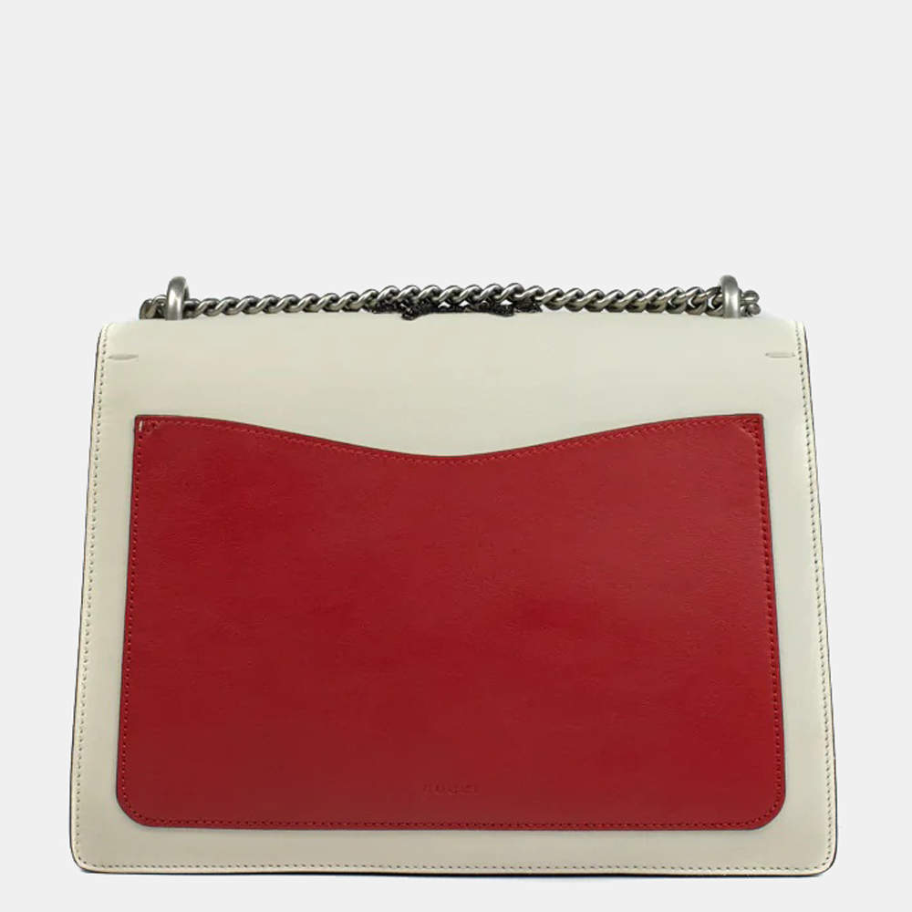 Gucci Dionysus Shoulder Bag Bee Medium Red/White/Blue in Leather with  Silver-tone - US