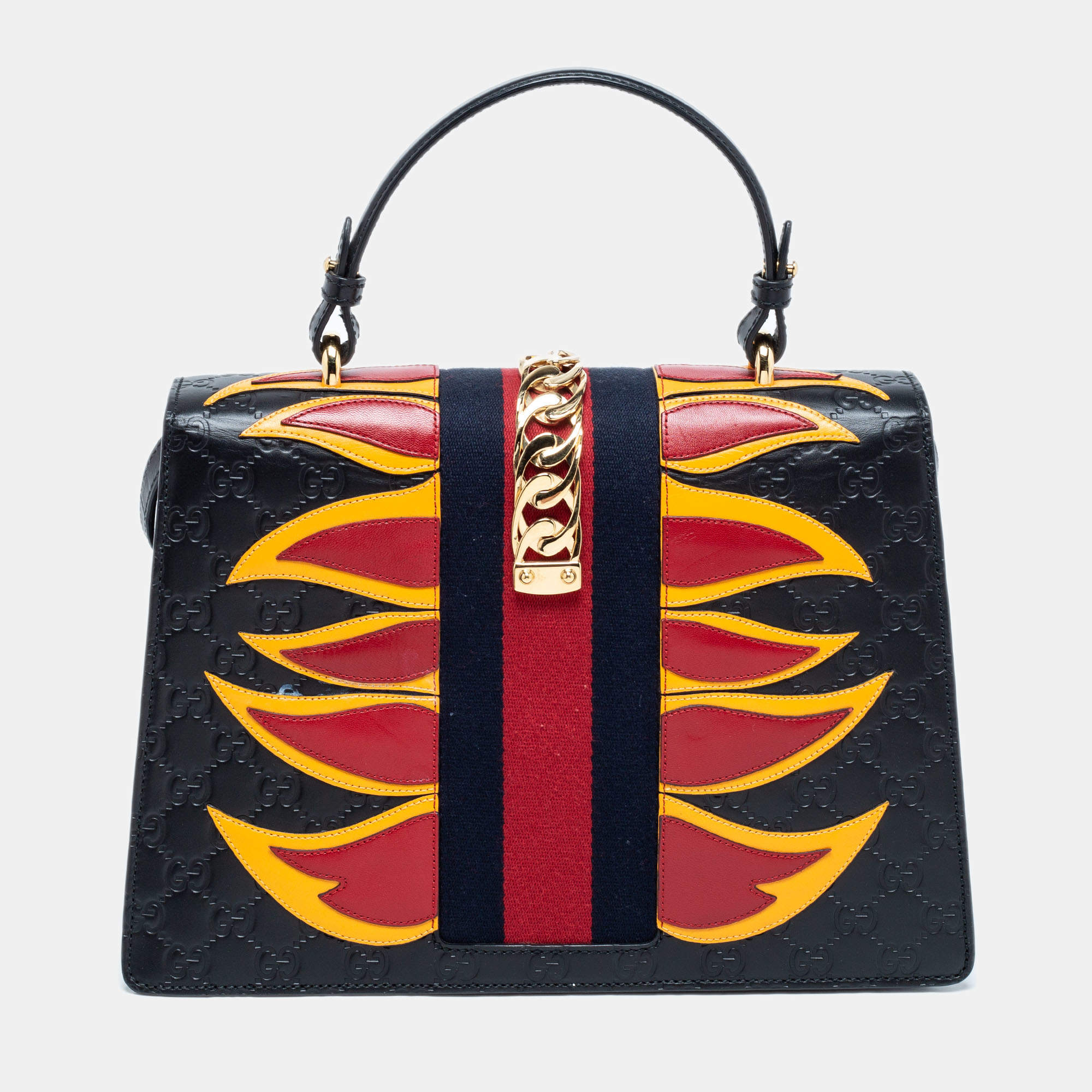 gucci sylvie flame bag