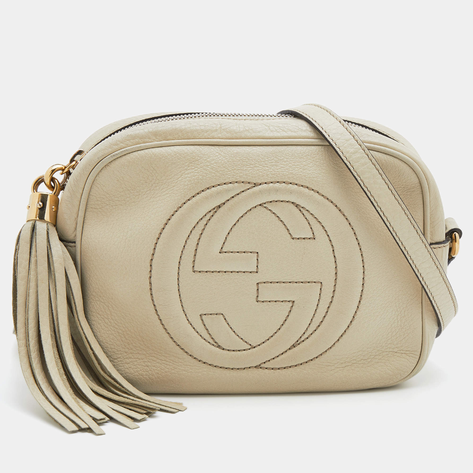Gucci Cream Leather Small Soho Disco Shoulder Bag Gucci | TLC