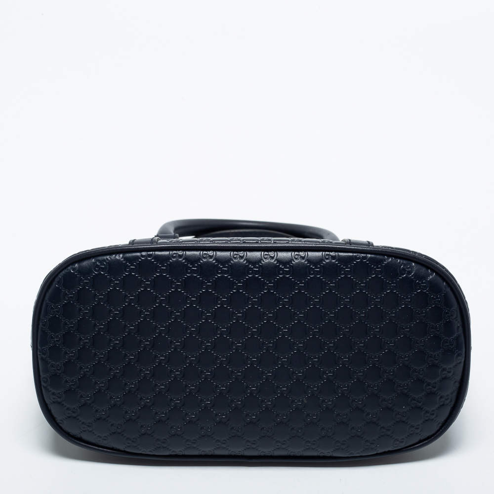 Gucci Navy Blue Microguccissima Dome Satchel Mini Bag – The Closet