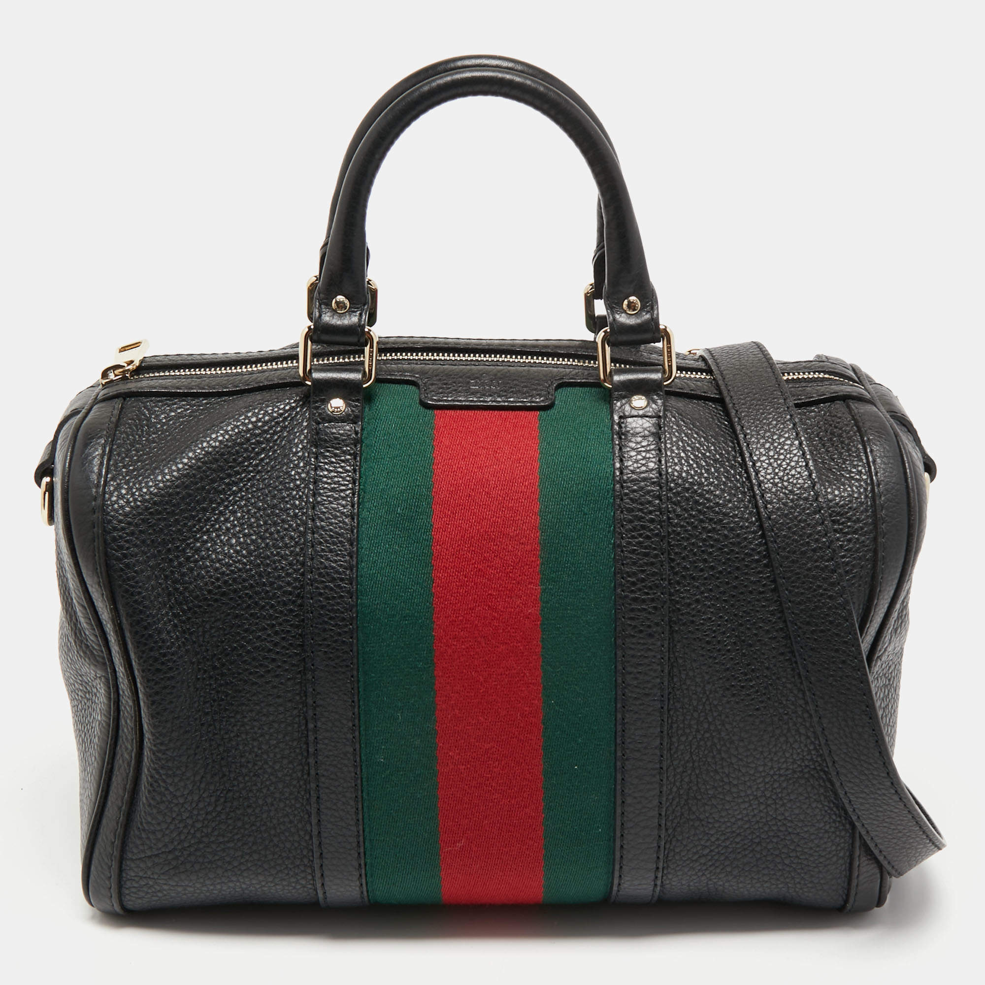 High quality Gucci Leather Boston Bag