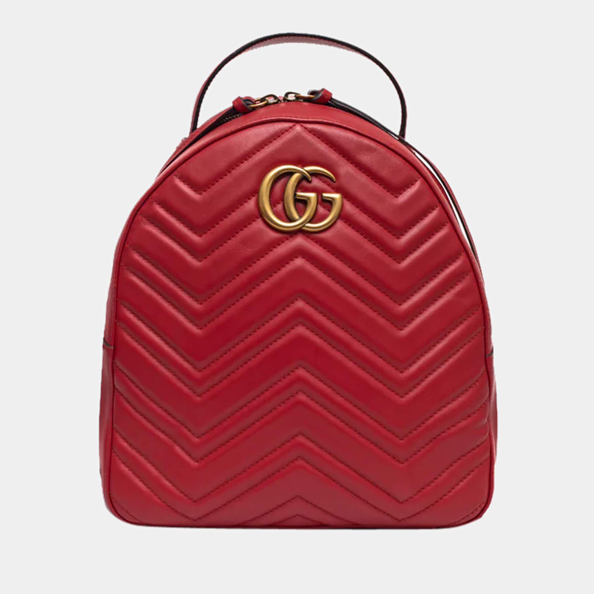Resale Gucci GG Marmont Leather Mini Backpack