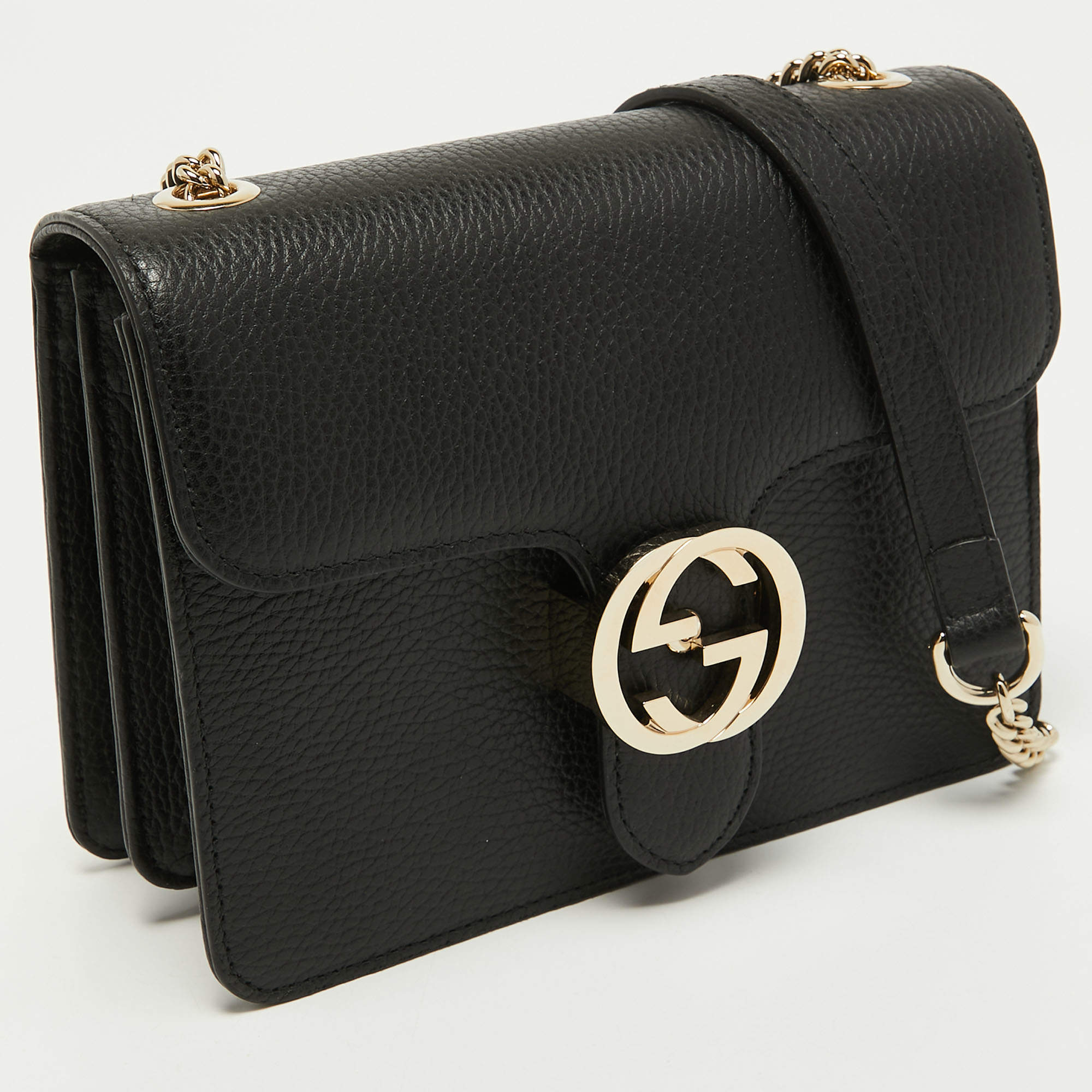 Gucci Black Icon GG Interlocking Small Crossbody Bag – Queen Bee of Beverly  Hills