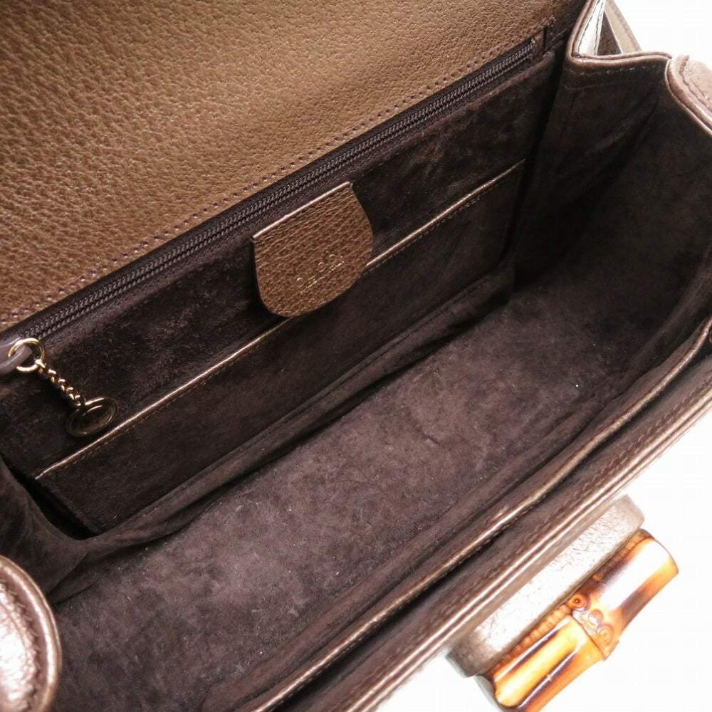 Gucci Jumbo GG Small Bamboo 1947 Handle Bag - Brown Handle Bags, Handbags -  GUC1370321