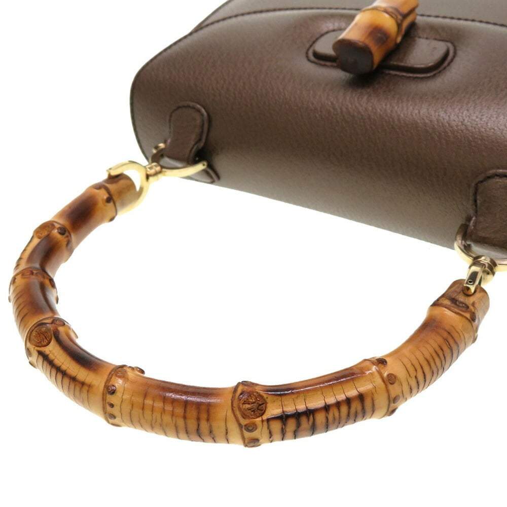 Gucci Bamboo 1947 Small Top Handle Bag In Brown - Praise To Heaven
