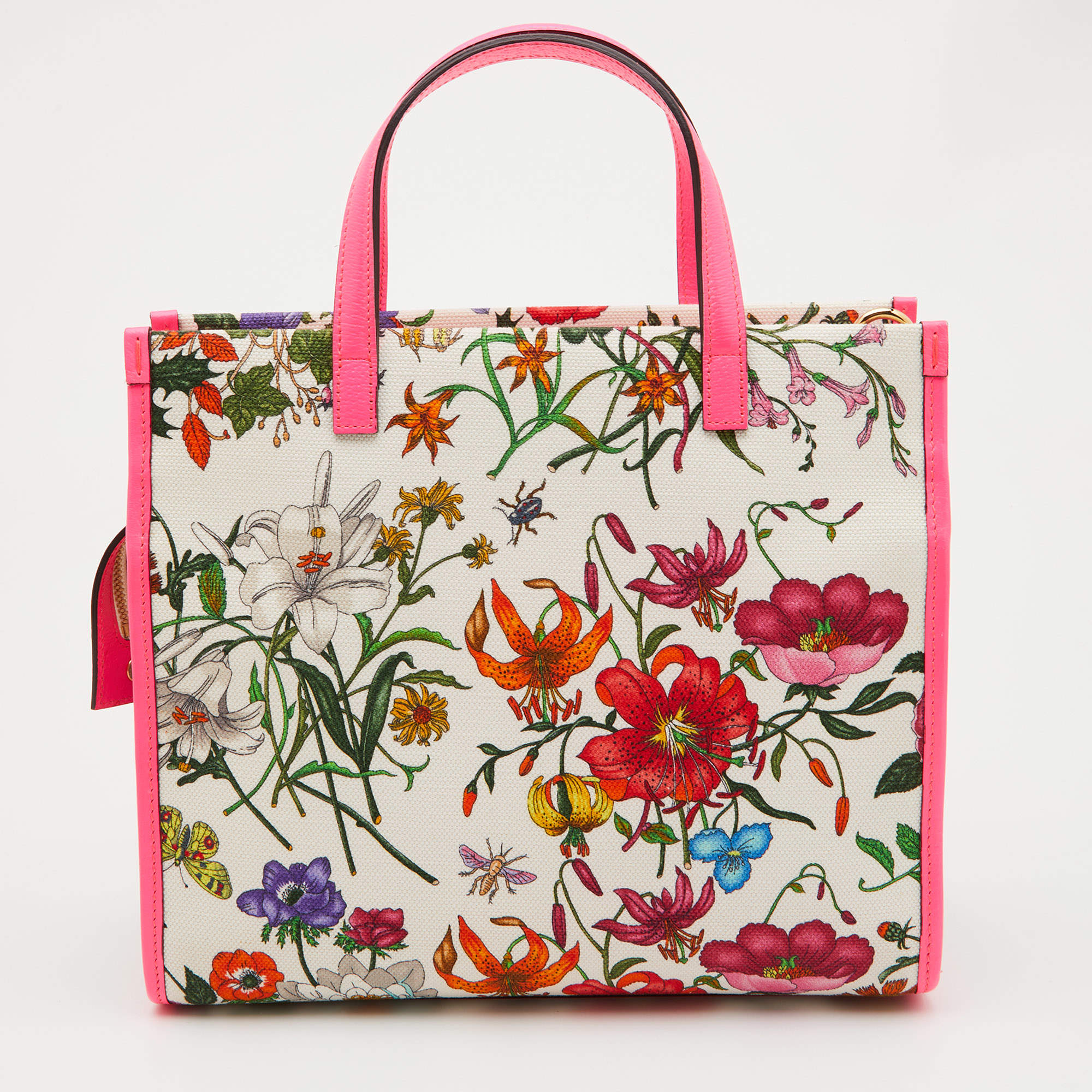 Gucci medium best sale flora tote bag