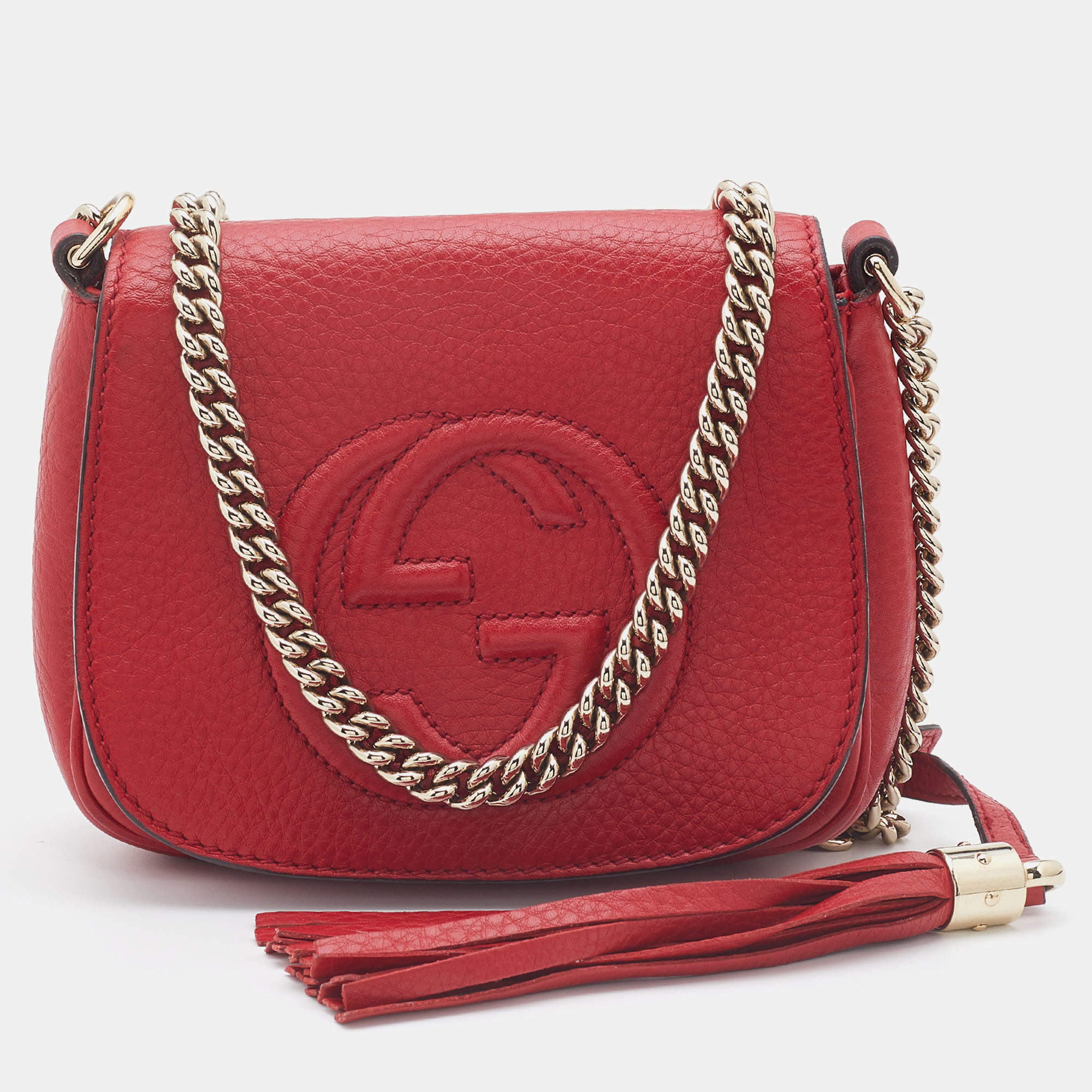 Gucci Soho Leather Disco Bag Tobasco Red  Neiman Marcus