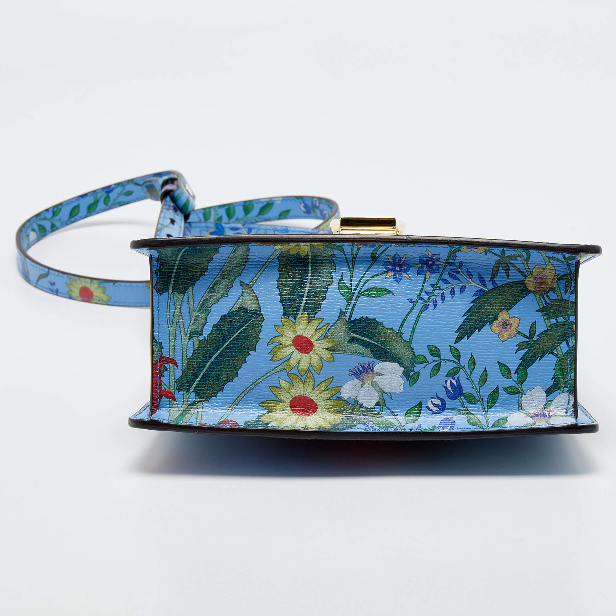 Blue Gucci Floral Sylvie Shoulder Bag – Designer Revival