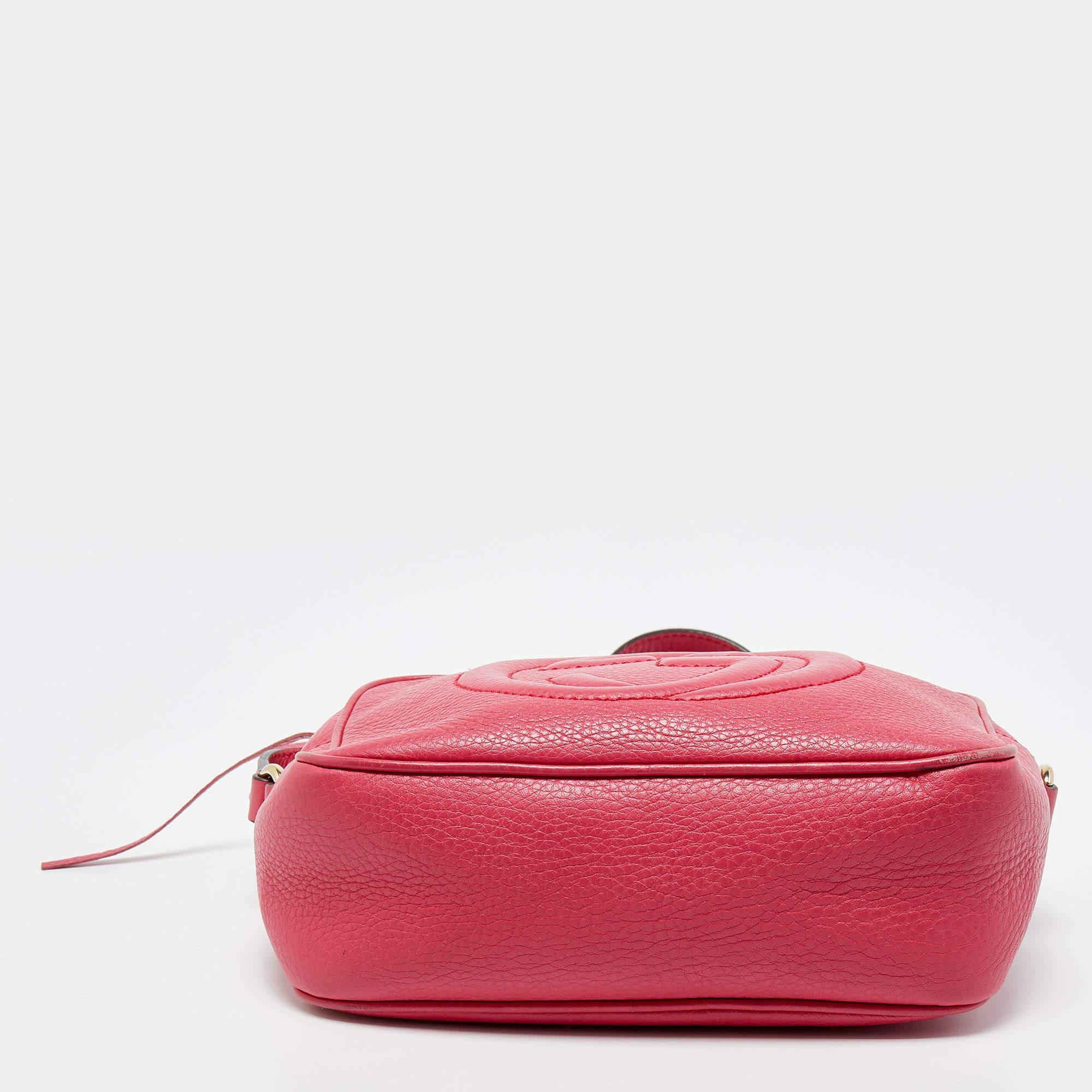 Gucci Soho Disco Shoulder Bag Leather Pink G6132