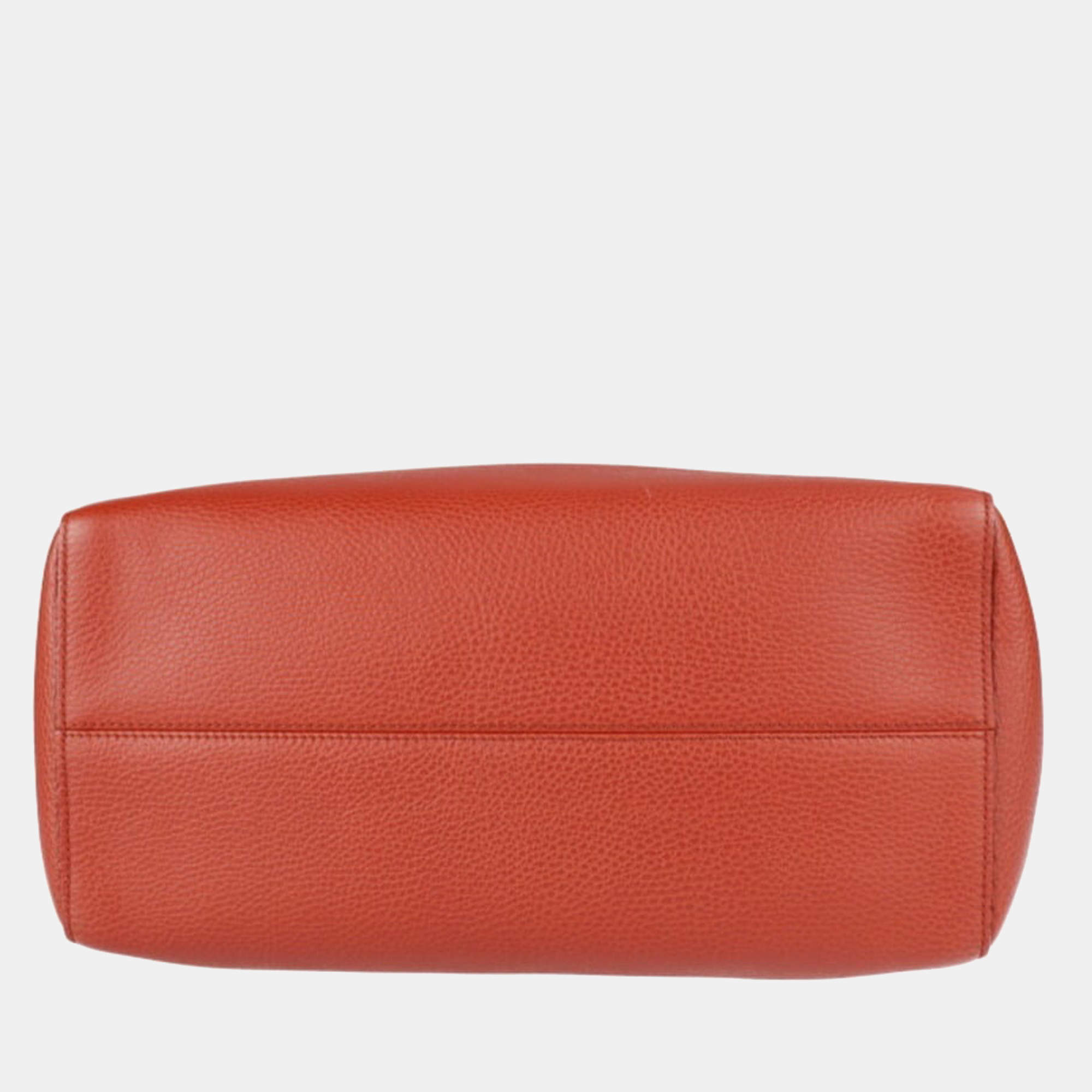 Dôme leather crossbody bag Gucci Orange in Leather - 35636837