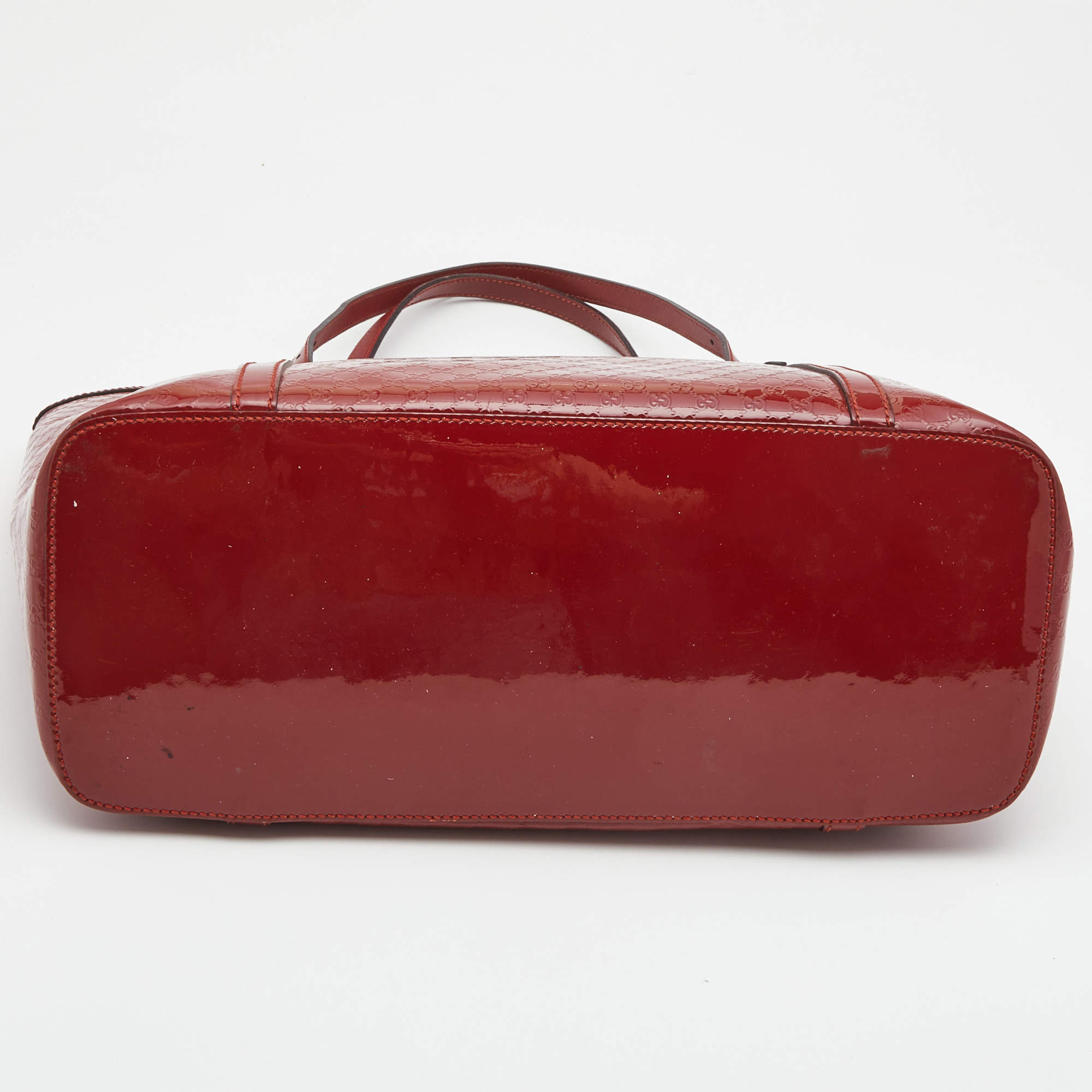 Gucci Microssima Patent Leather Carry-on Suitcase in Red for Men