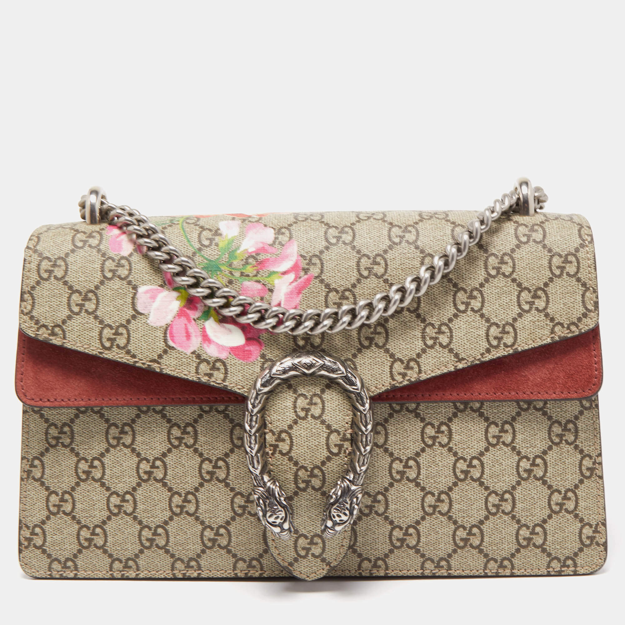 Gucci GG Supreme Small Blooms Clutch - Pink Clutches, Handbags