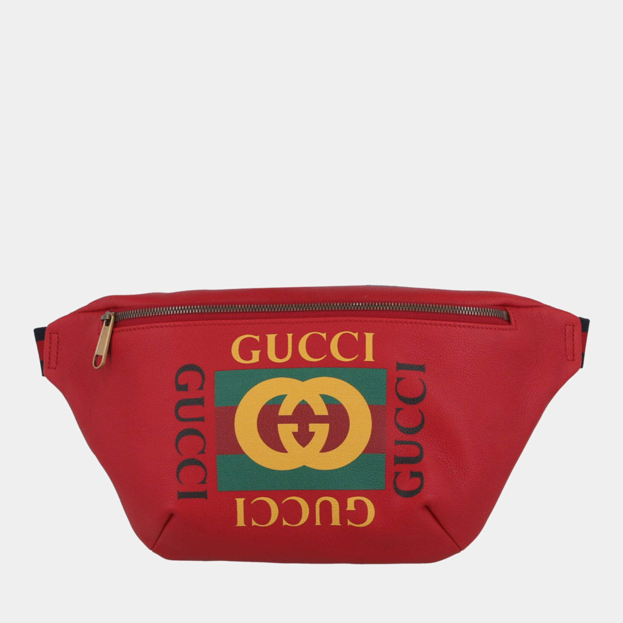 Red Leather Gucci Logo Gucci | TLC