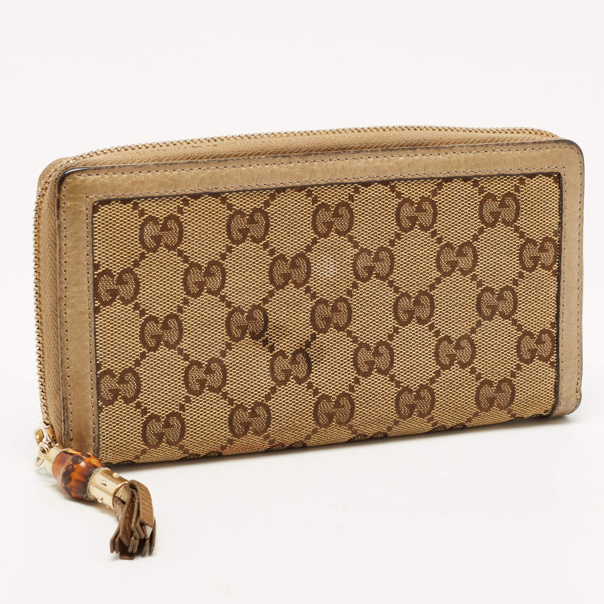 Gucci Monogram Zip Around Wallet