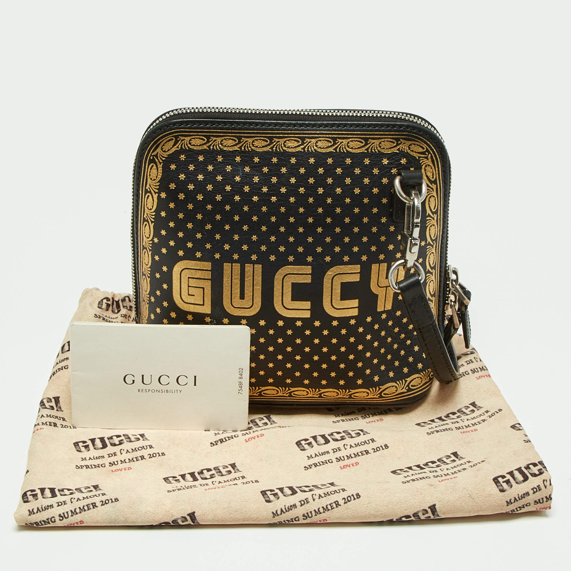 Gucci Women's Guccy Sega Script Dome Mini Crossbody Bag