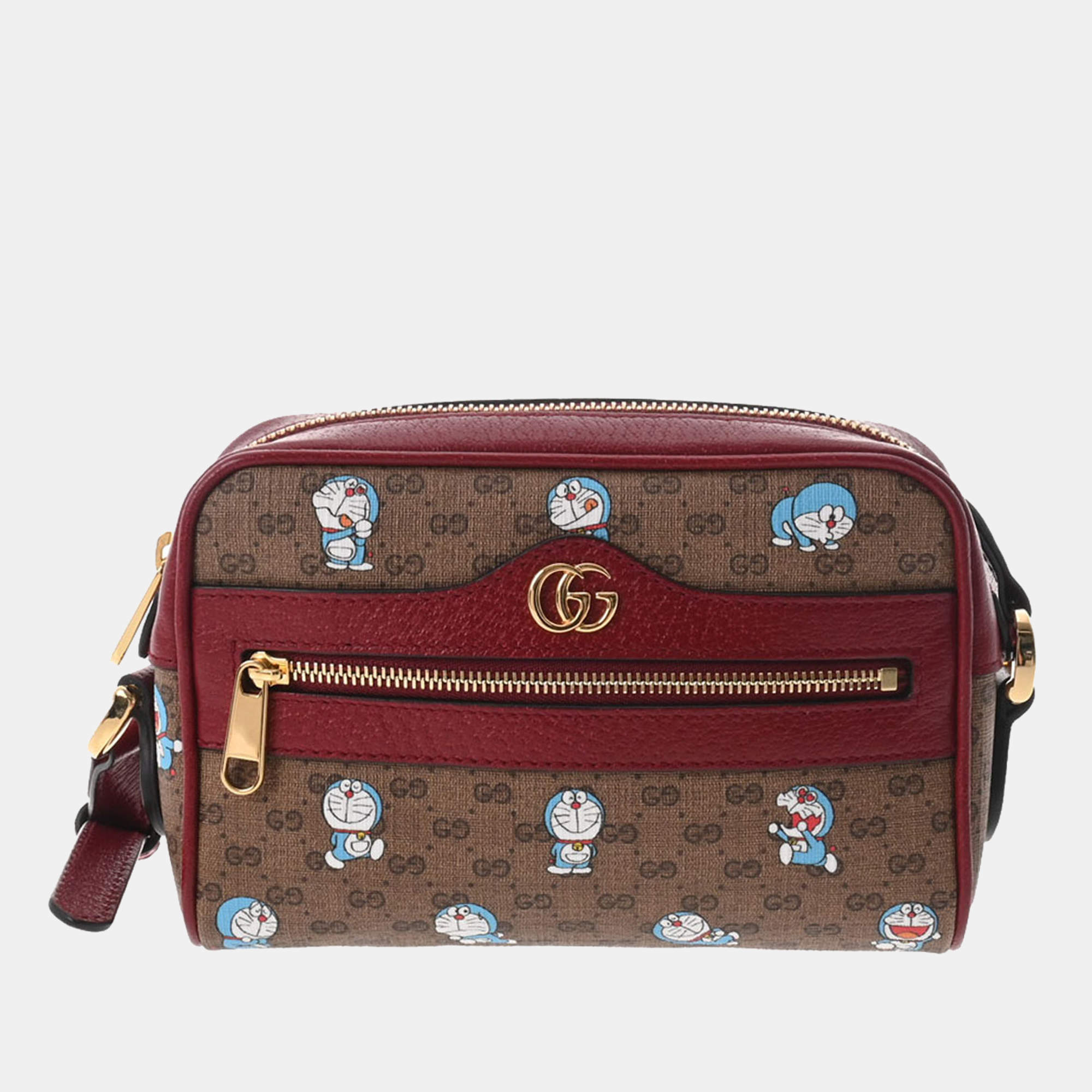 Pre Owned Gucci x Doraemon Micro GG Canvas Messenger bag