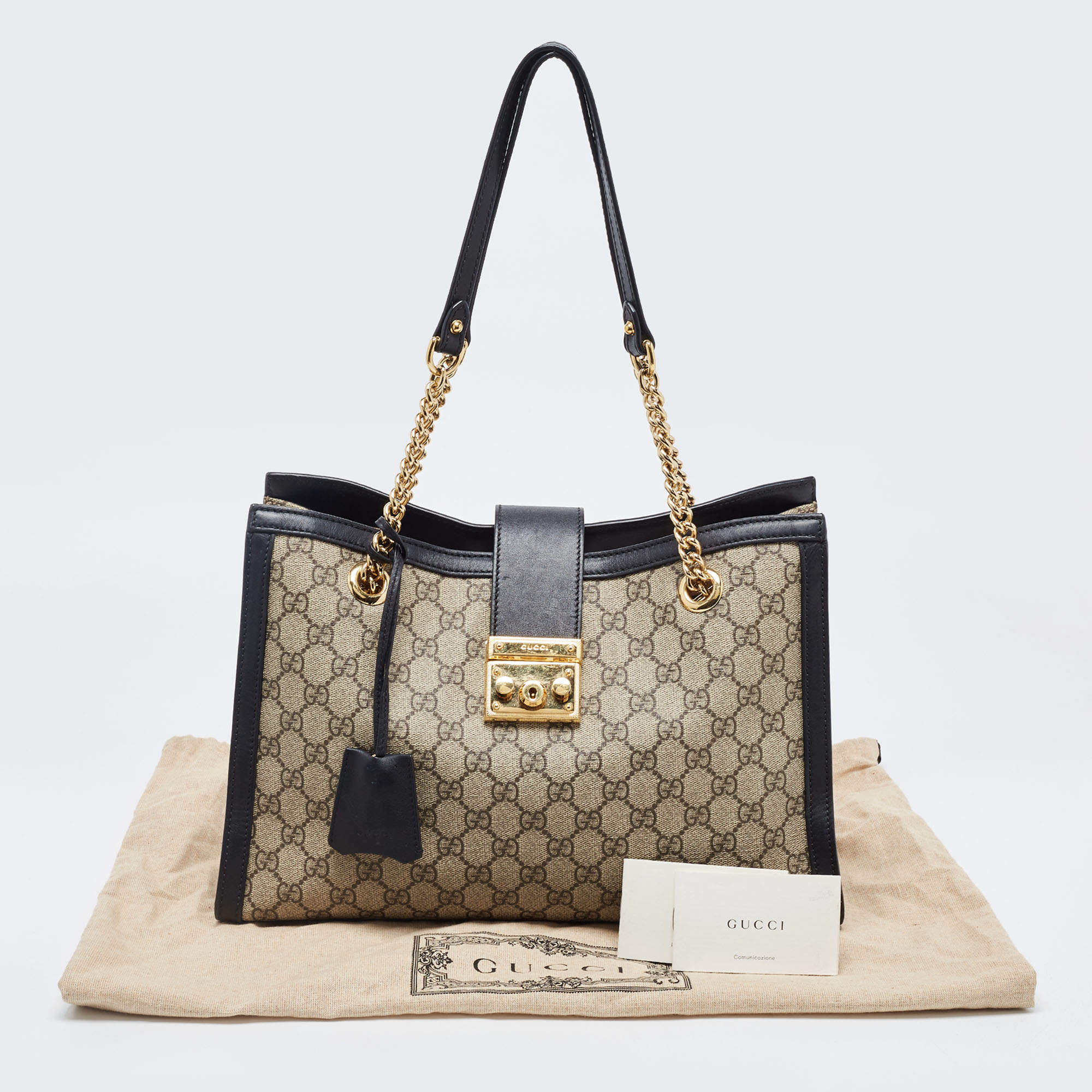 Gucci, Bags, Authentic Gucci Padlock Medium Gg Shoulder Bag New With  Receipt Included
