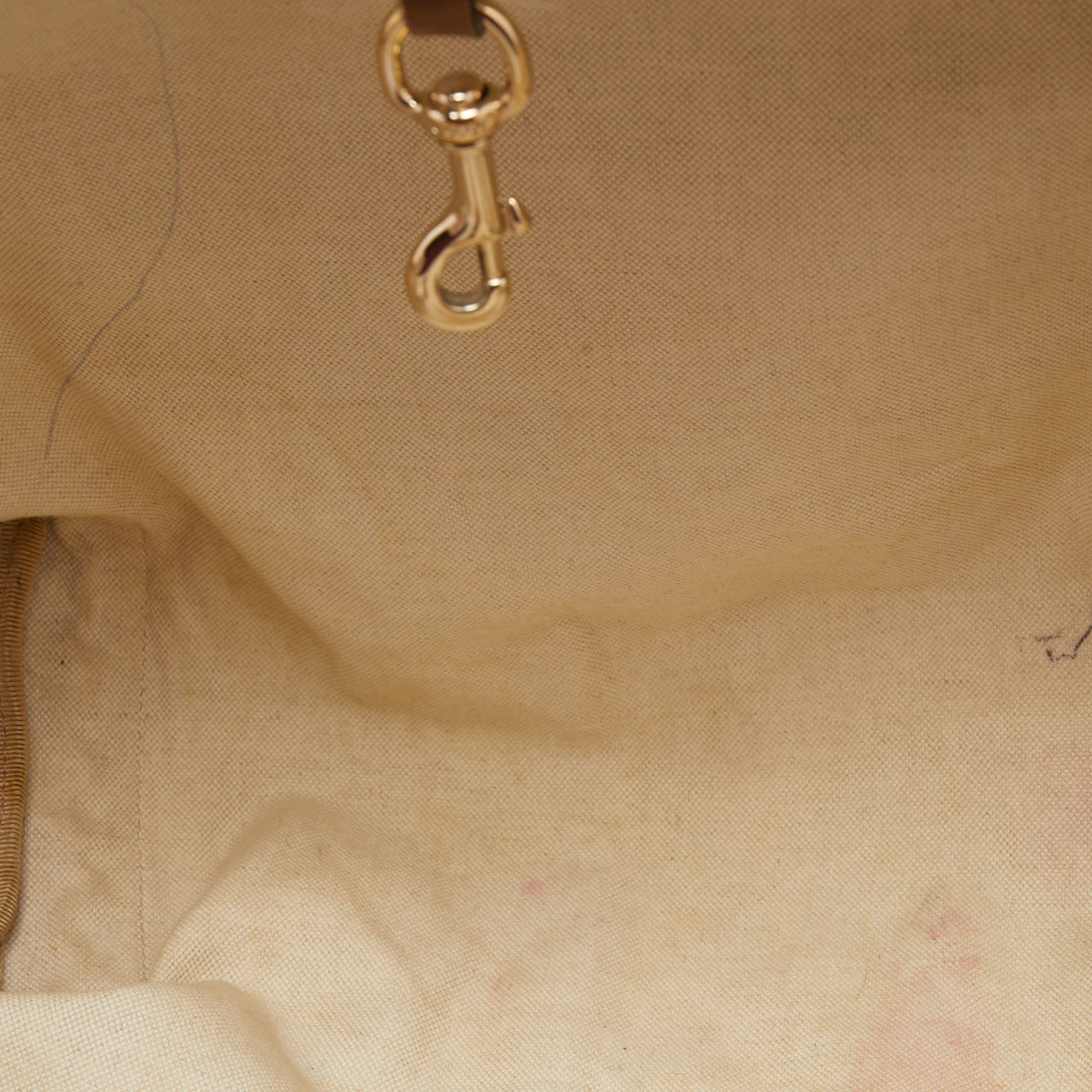 Gucci Beige/Brown/Gold GG Canvas Craft Original Tote Bag - Yoogi's Closet