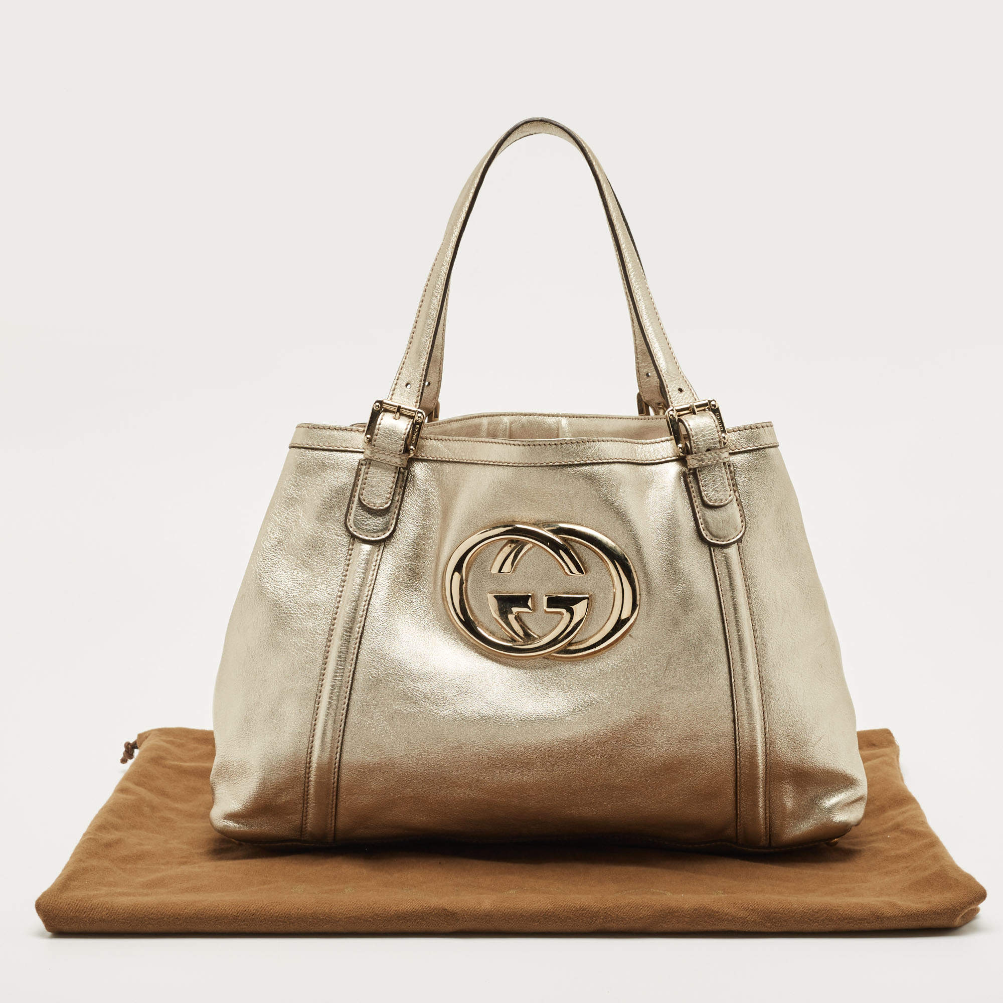 Gucci Large Ivory Britt Boston Bag