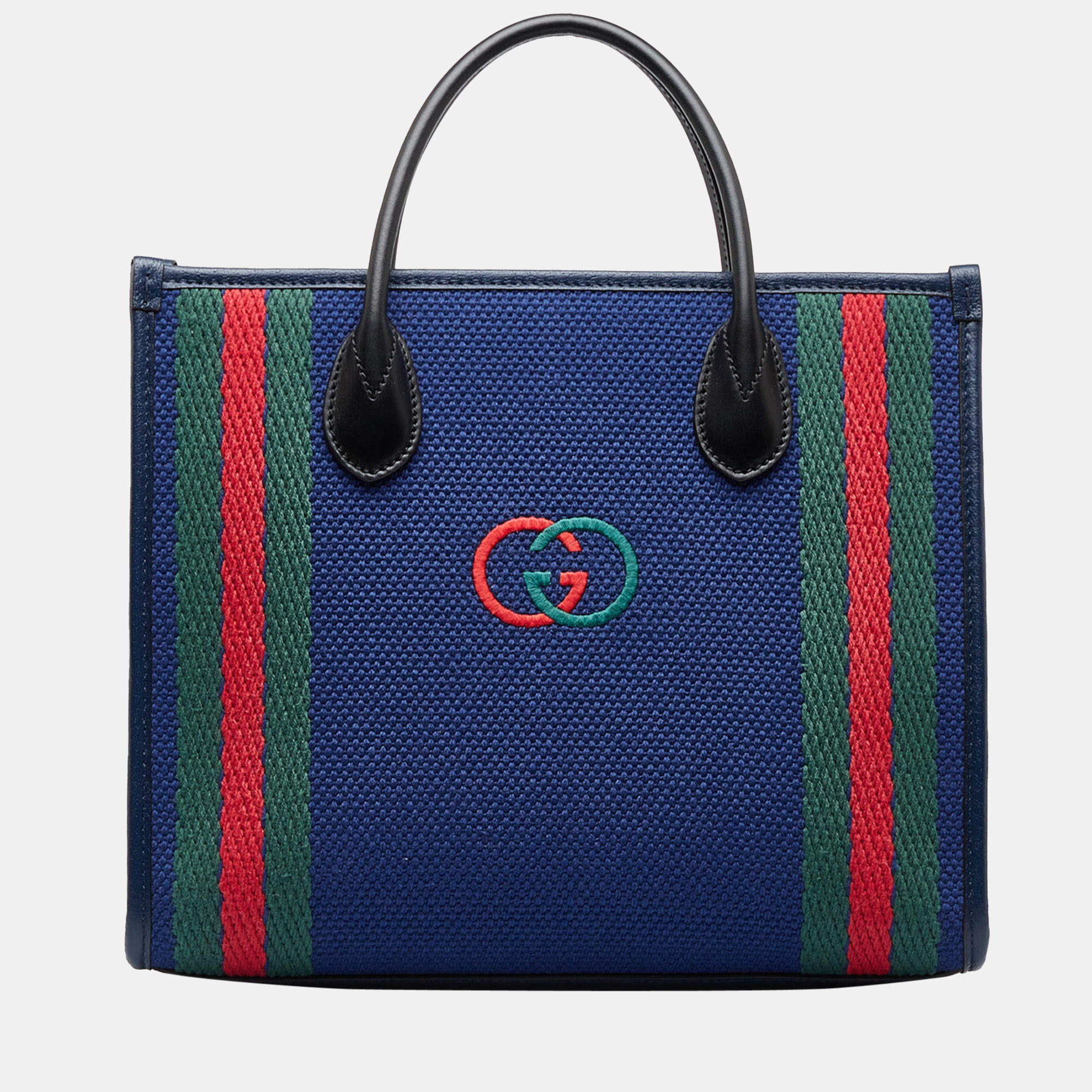 Gucci Les Pommes GG Supreme Bamboo Shoulder Bag