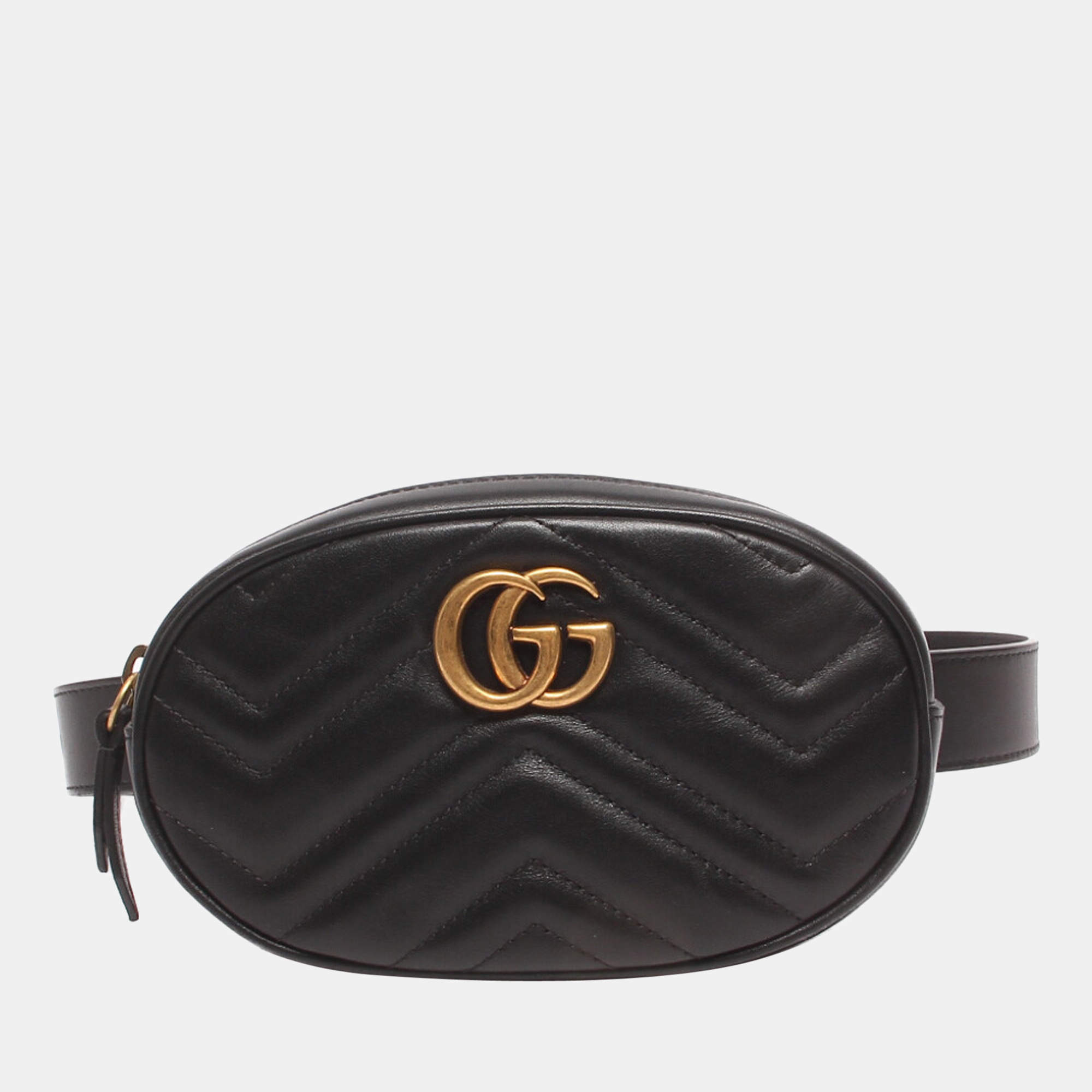 Gucci GG Marmont Leather Belt Bag