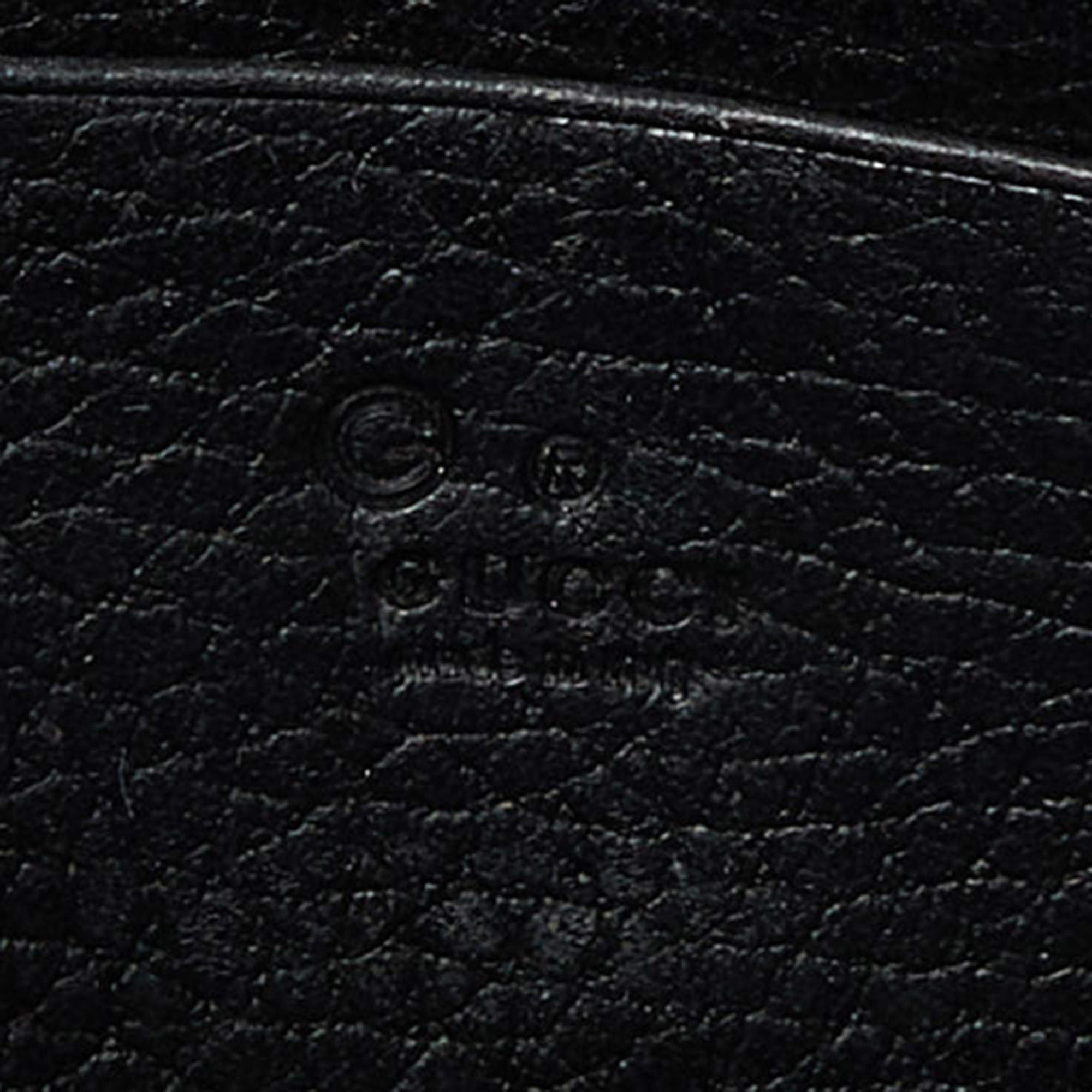 Interlocking leather wallet Gucci Black in Leather - 28292300