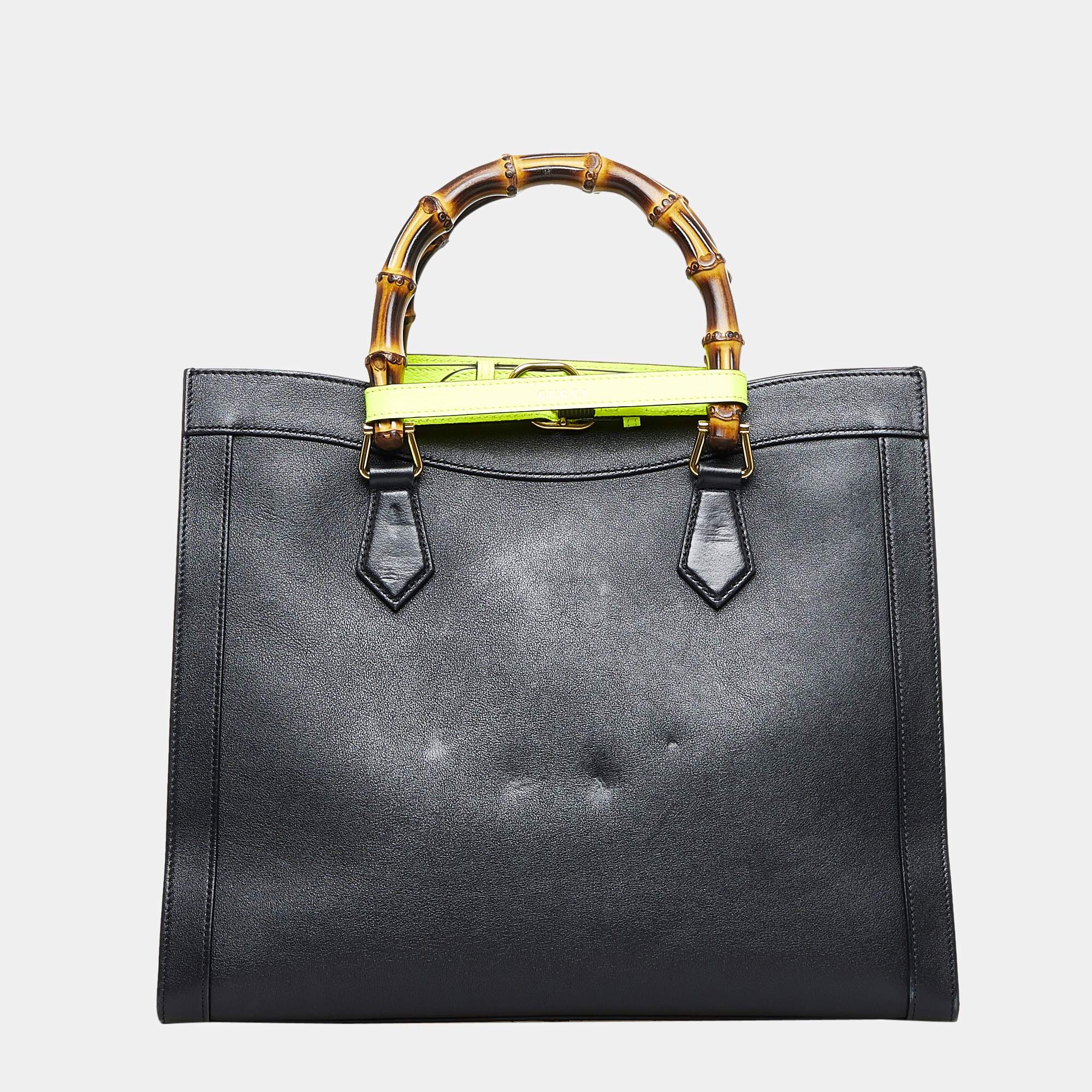 Diane Satchel Bag - Luxury Monogram Empreinte Leather Grey