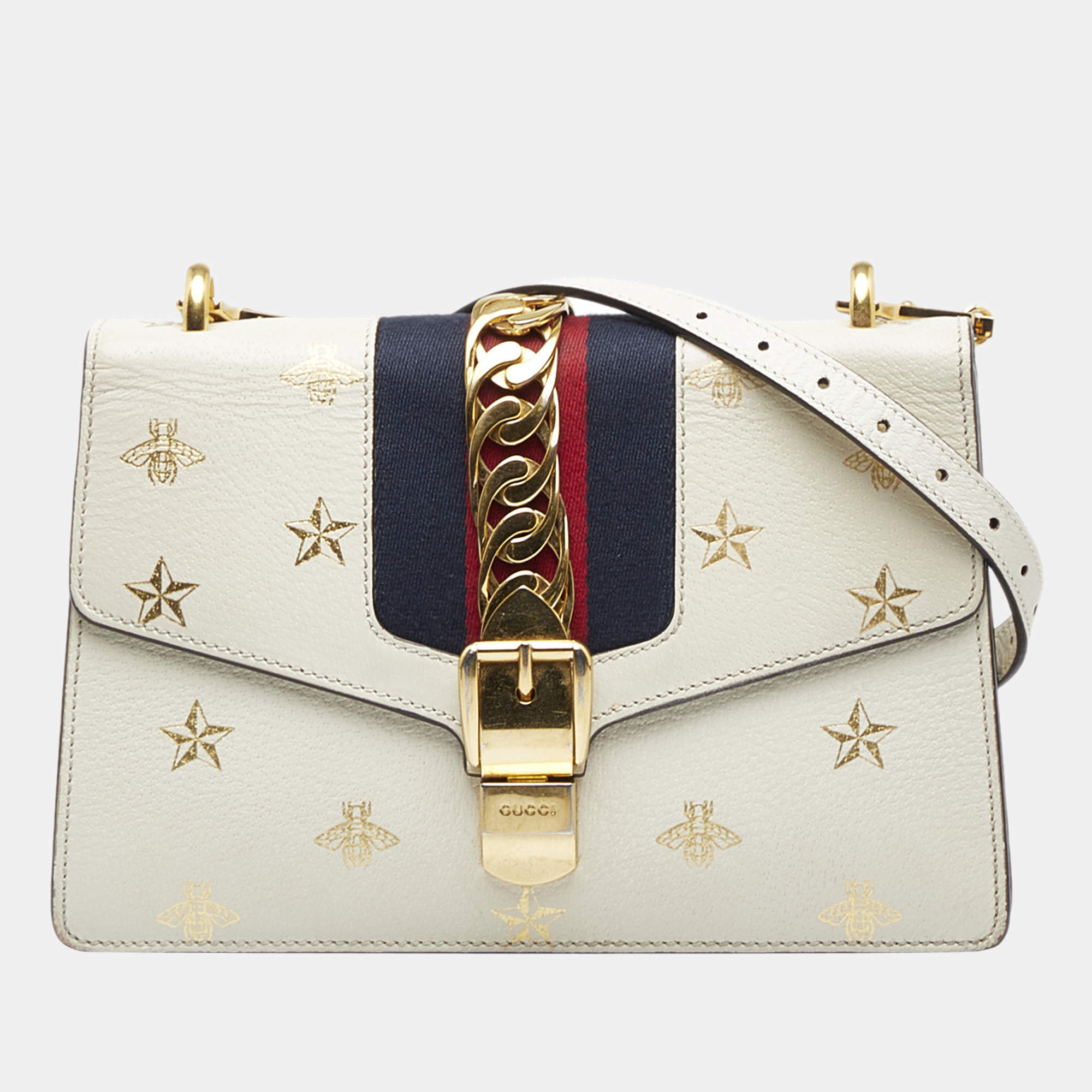 Gucci Sylvie Bee Star Small Shoulder Bag - Farfetch