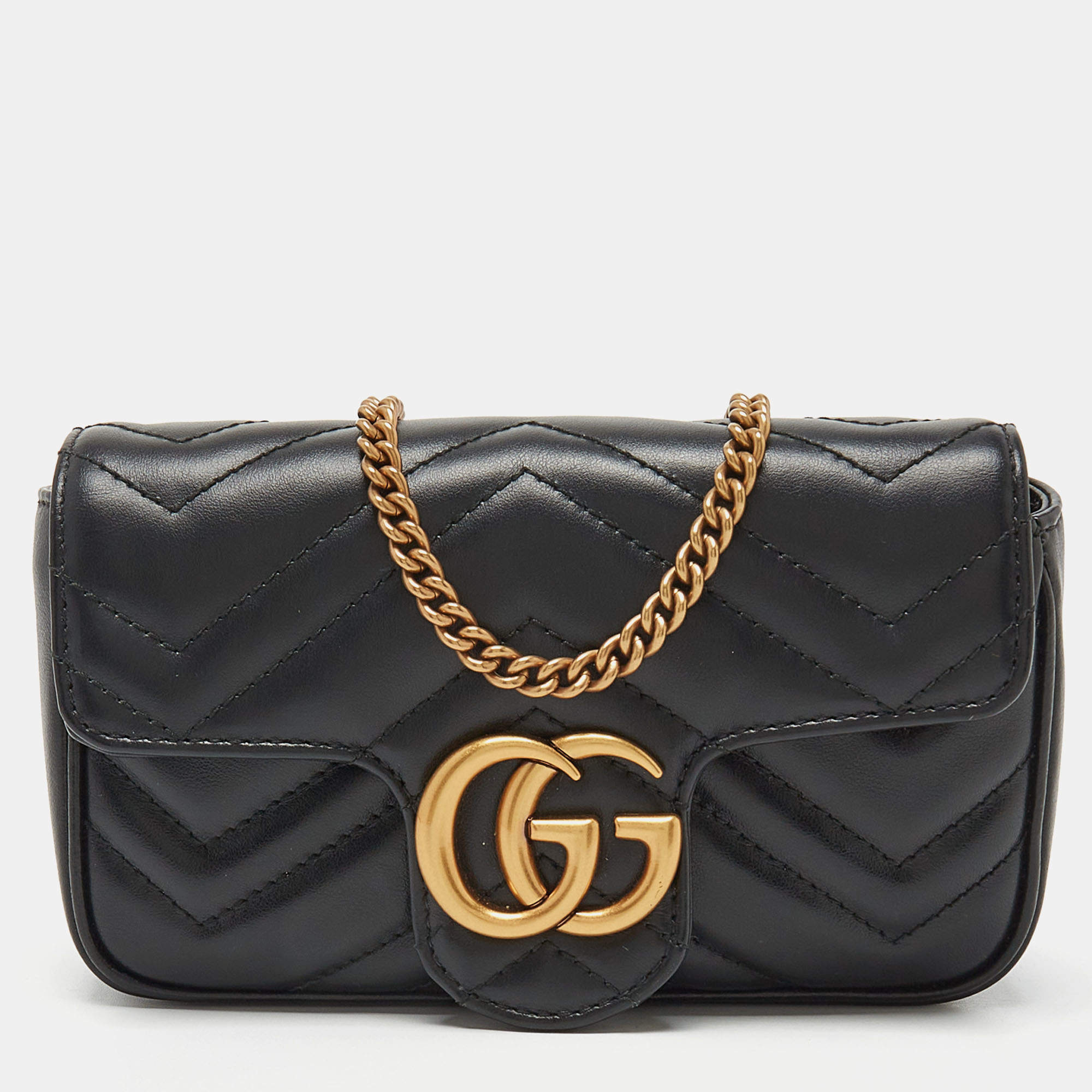 Gucci marmont black bag best sale