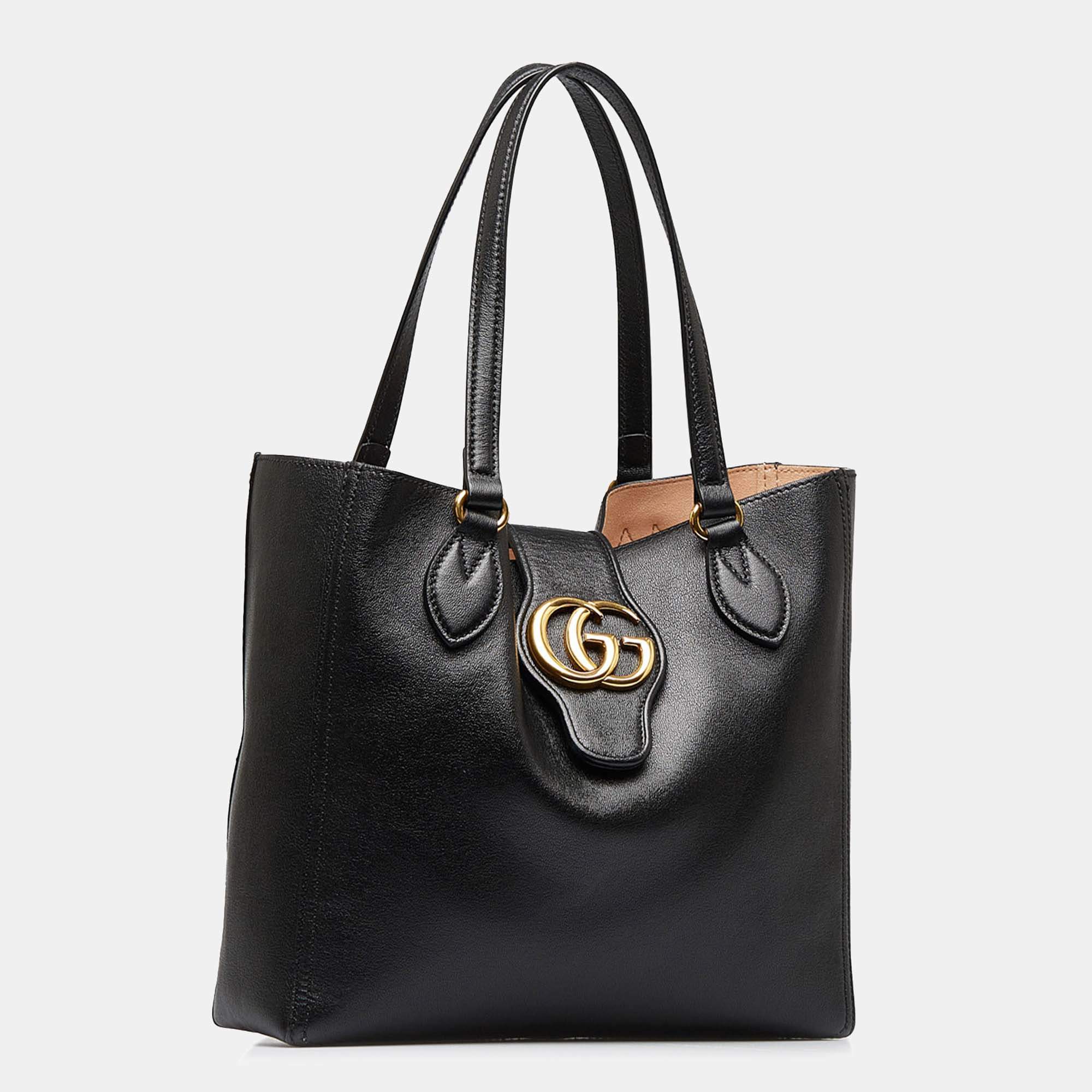 Gucci GG Marmont Mini Bag Black Double G Silver