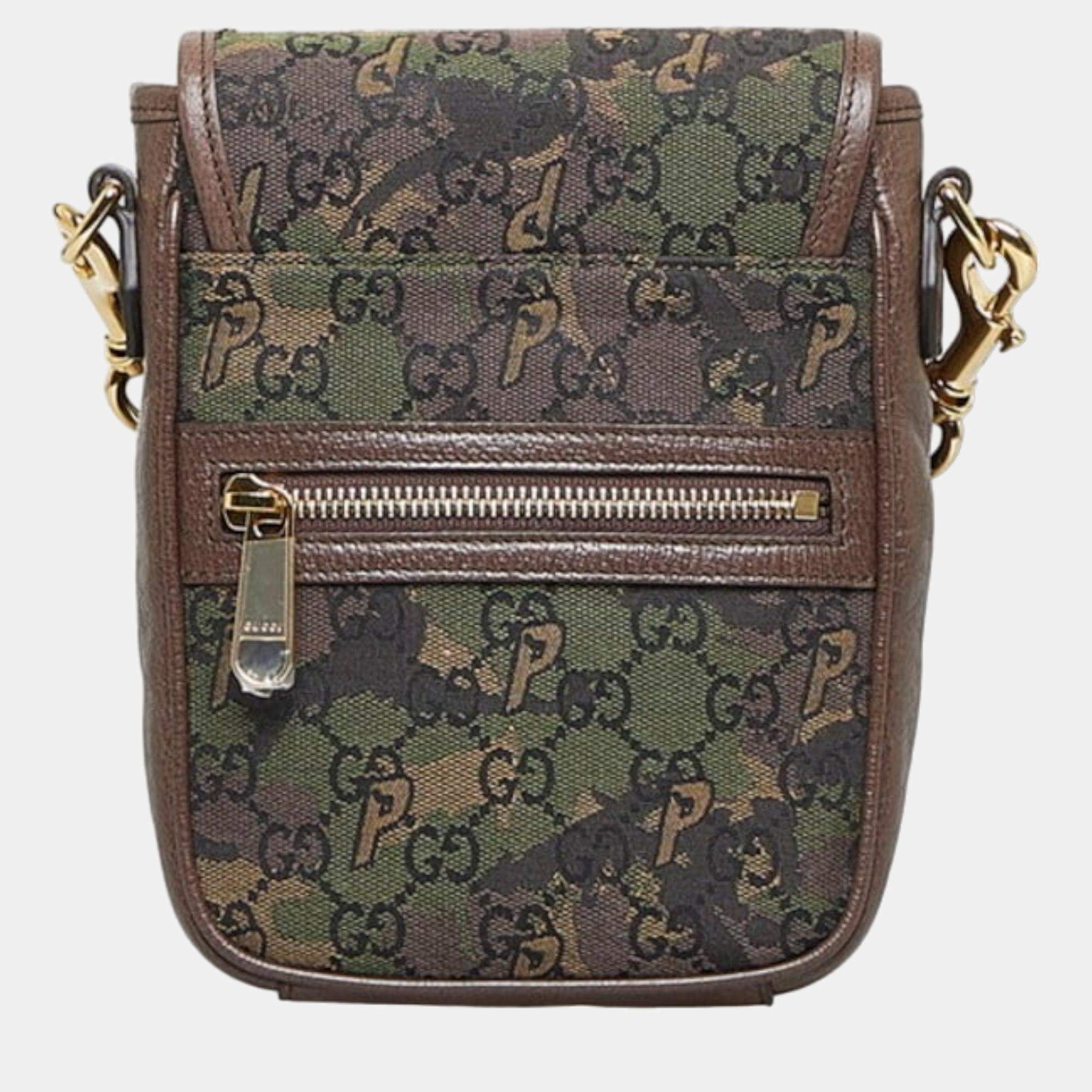 Gucci X Palace GG Canvas Monogram Web Flap Messenger Bag Gucci | TLC