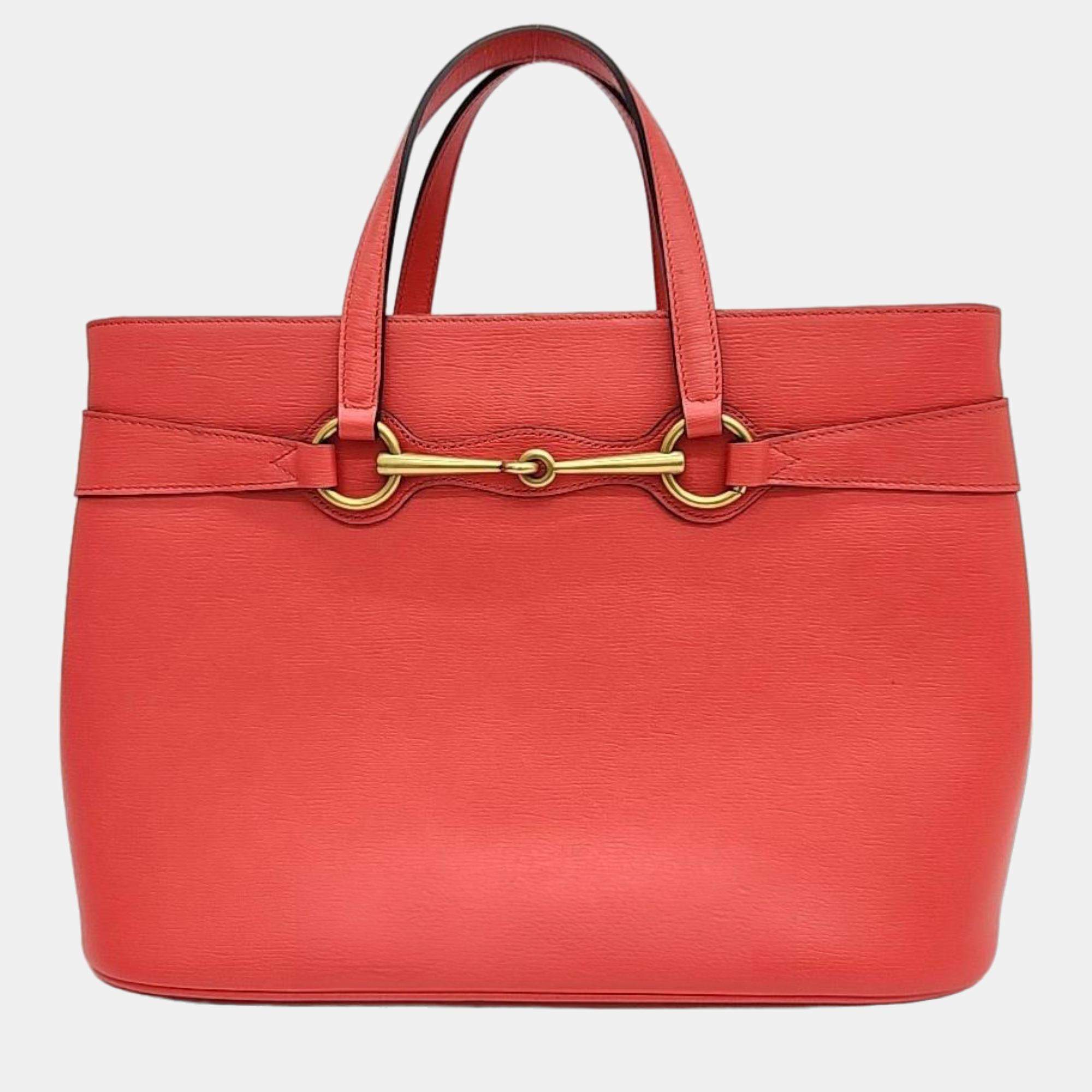 Pre Owned Gucci Horsebit Tote Bag (319795)