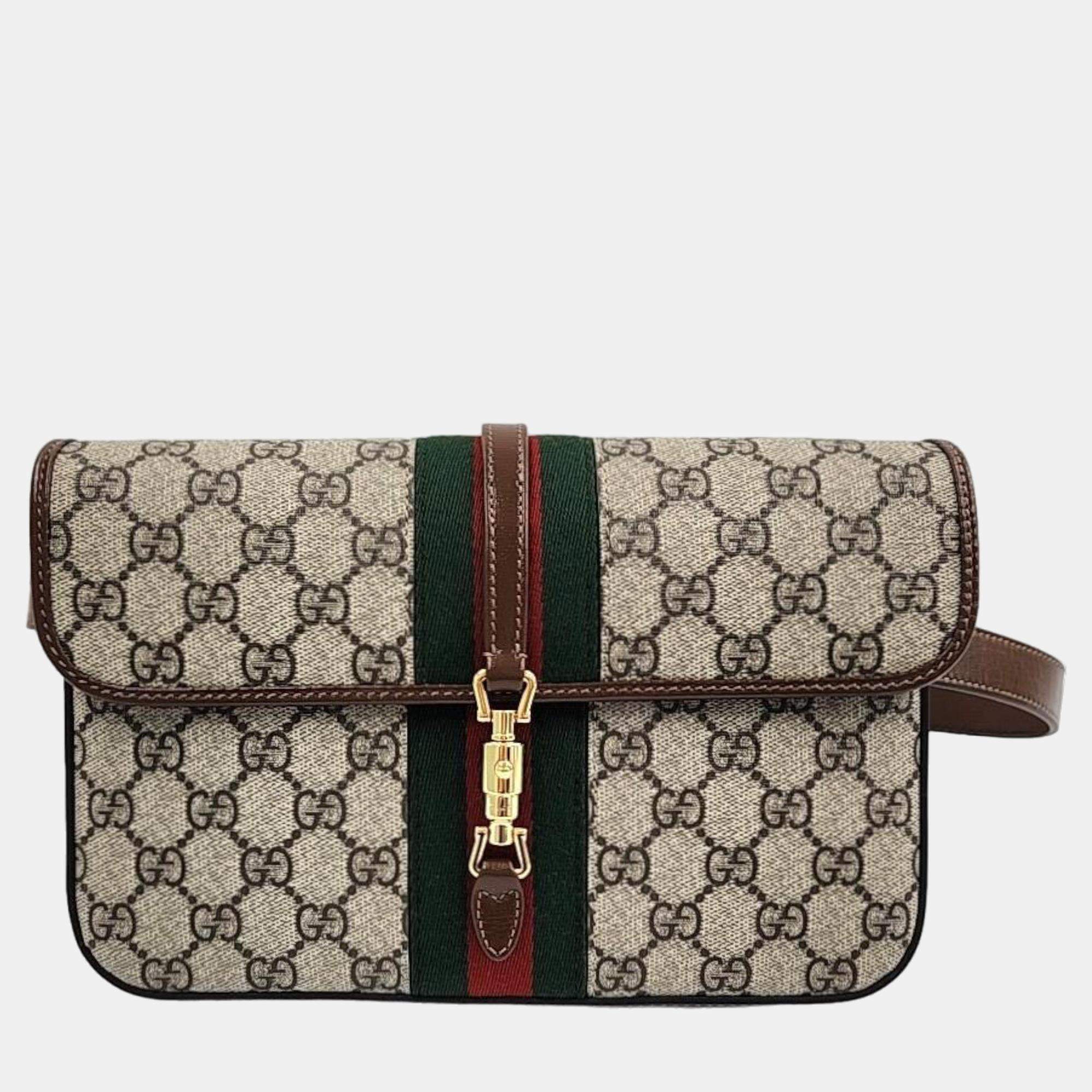 Gucci Red x Navy Monogram GG Belt Bag Waist Pouch Fanny Pack 30g420s –  Bagriculture